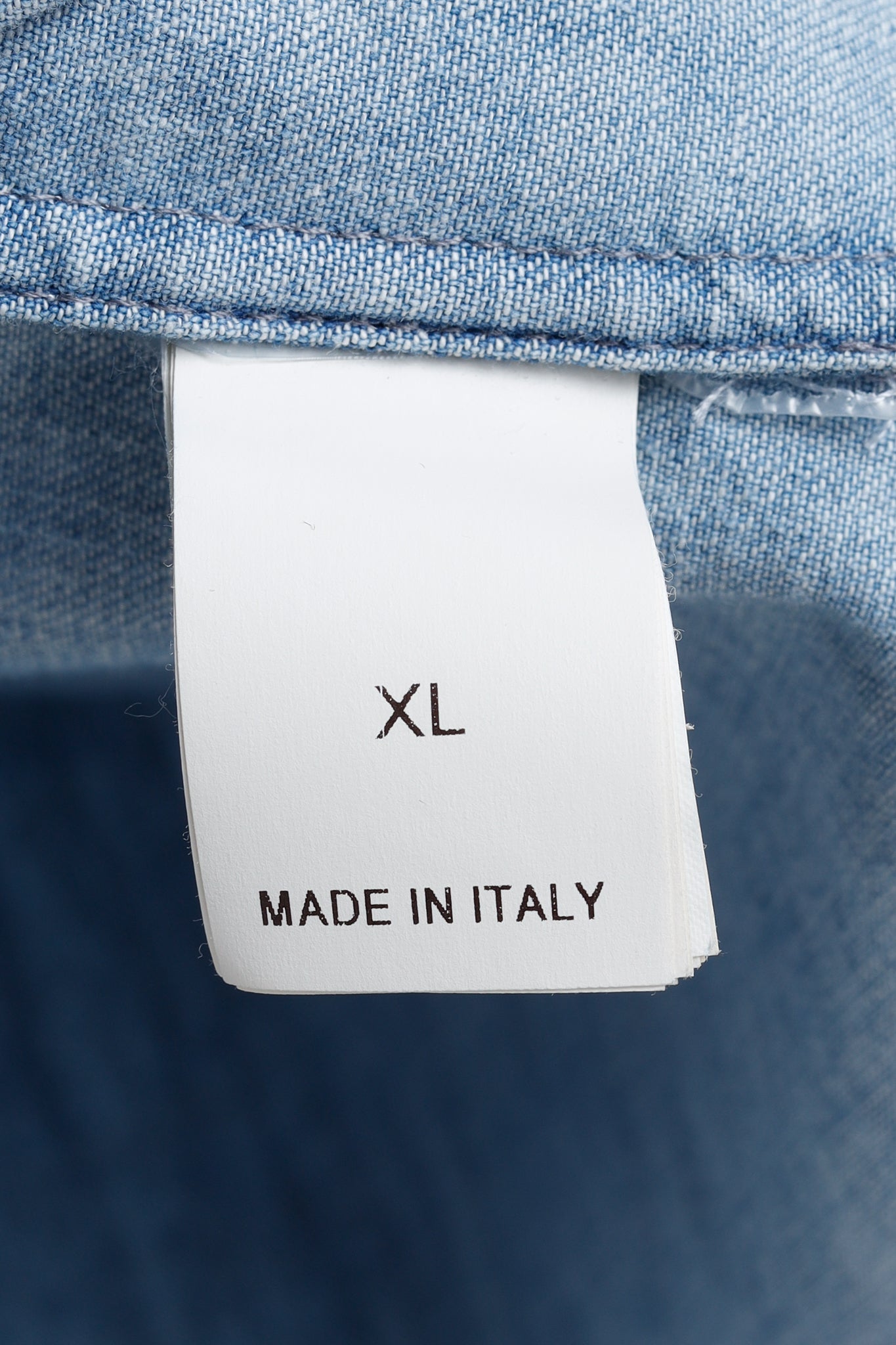 Brunello Cucinelli SS/22 Blue Monili-Trim Button-Down Long-Sleeved Denim Shirt