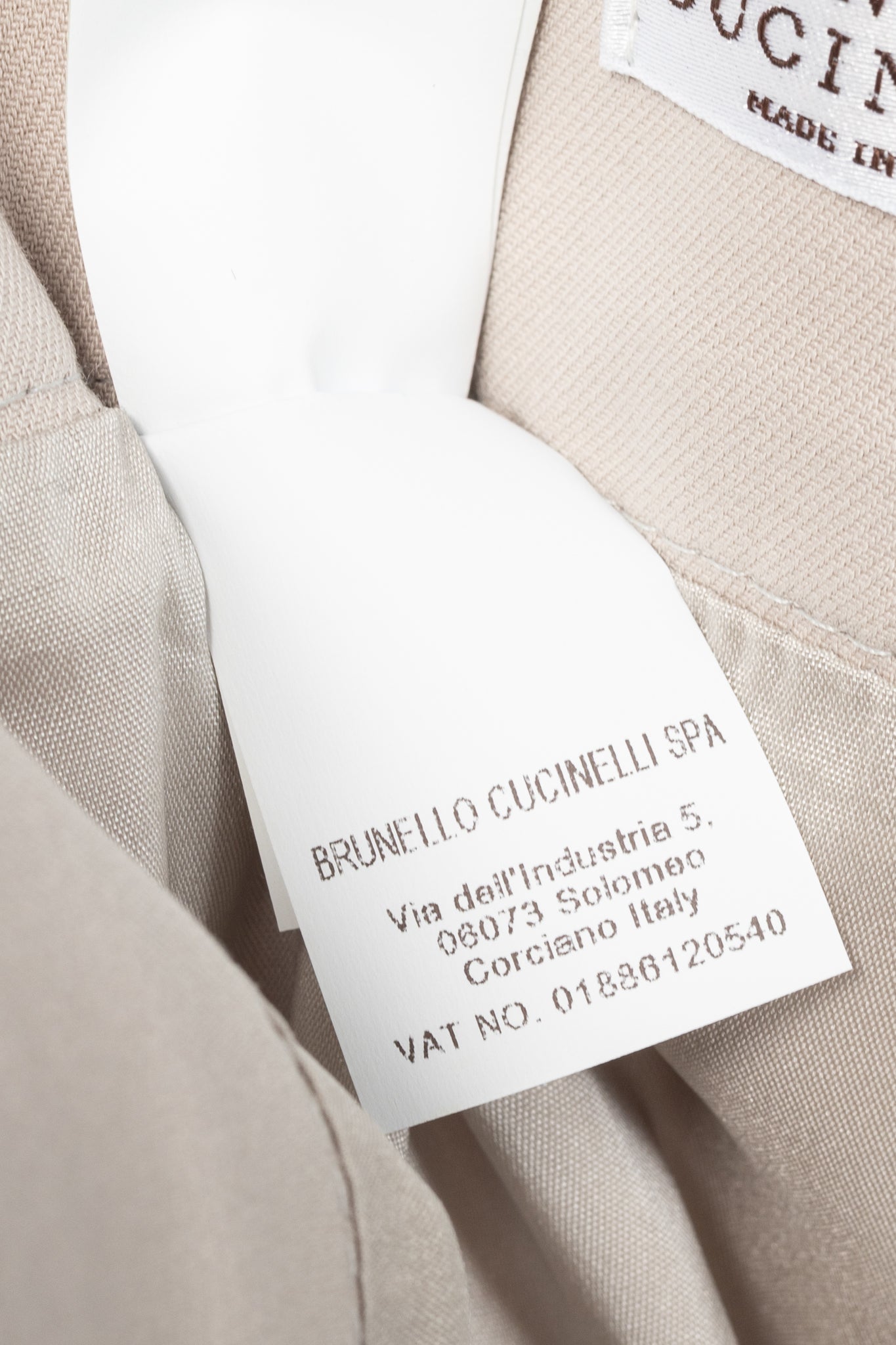 Brunello Cucinelli SS15 Nude Cotton Monili-Waist Pencil Skirt