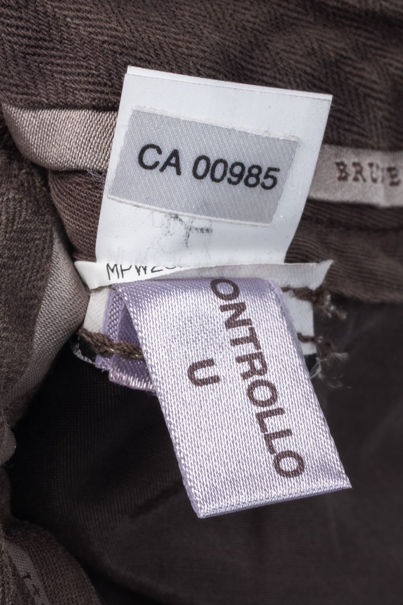Brunello Cucinelli Brown Velvet Slim-Fit Pants