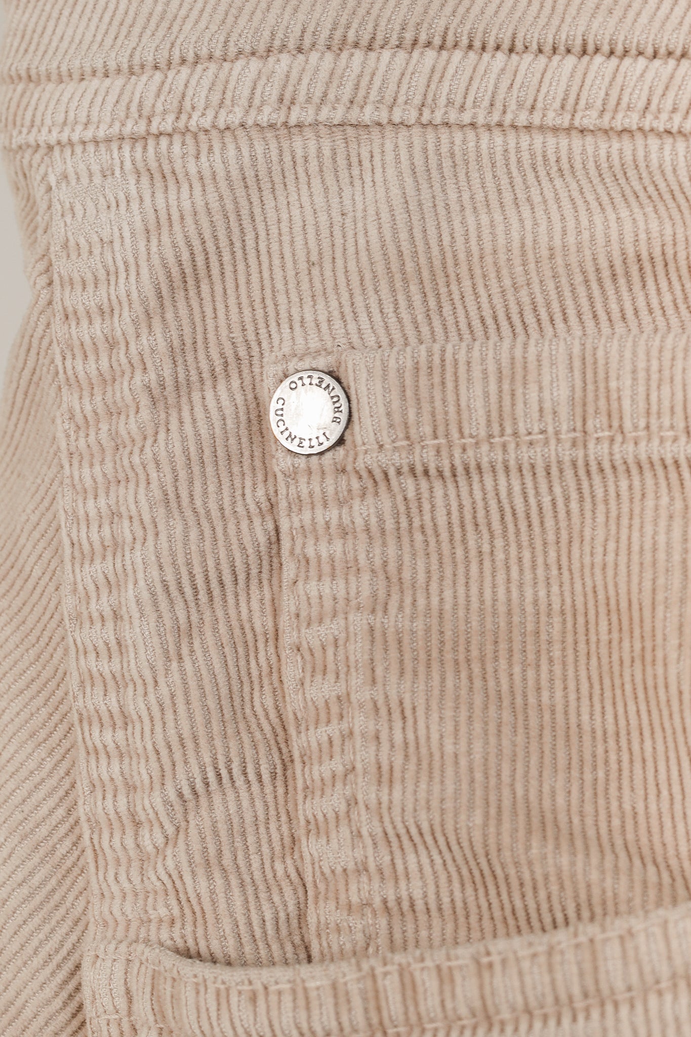 Brunello Cucinelli AW/19 Desert Corduroy Monili-Bead Cropped Jeans