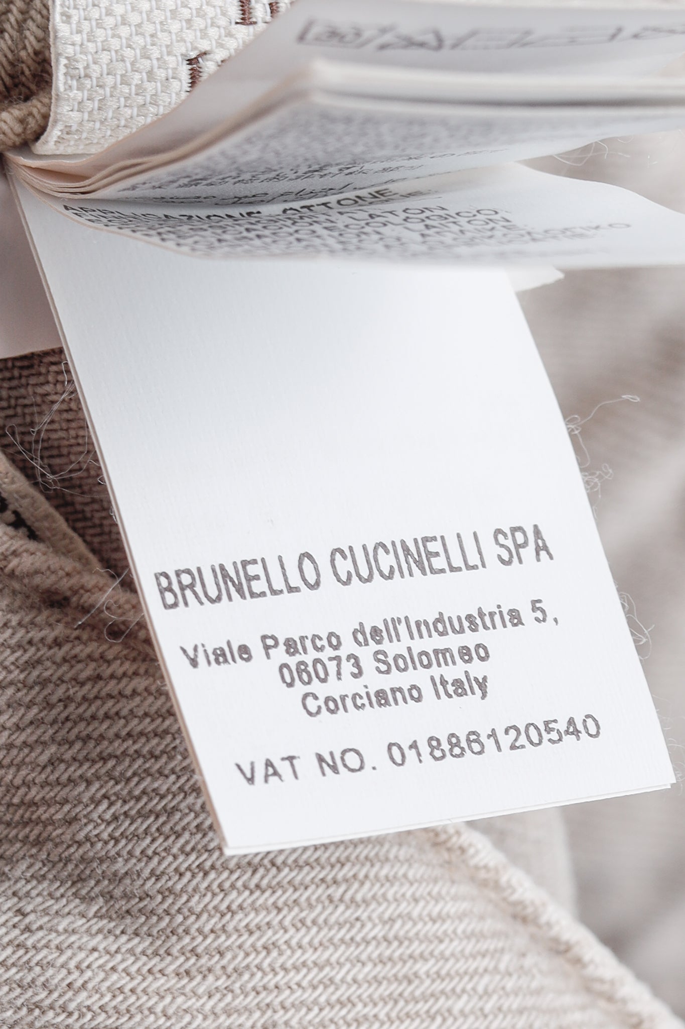Brunello Cucinelli AW/23 Beige Monili-Beaded Mid-Rise Straight Leg Jeans