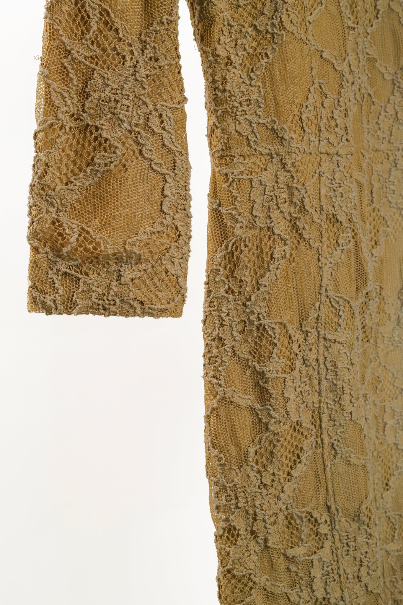 Burberry Prorsum AW/10 Olive Stretch Lace Panelled Dress