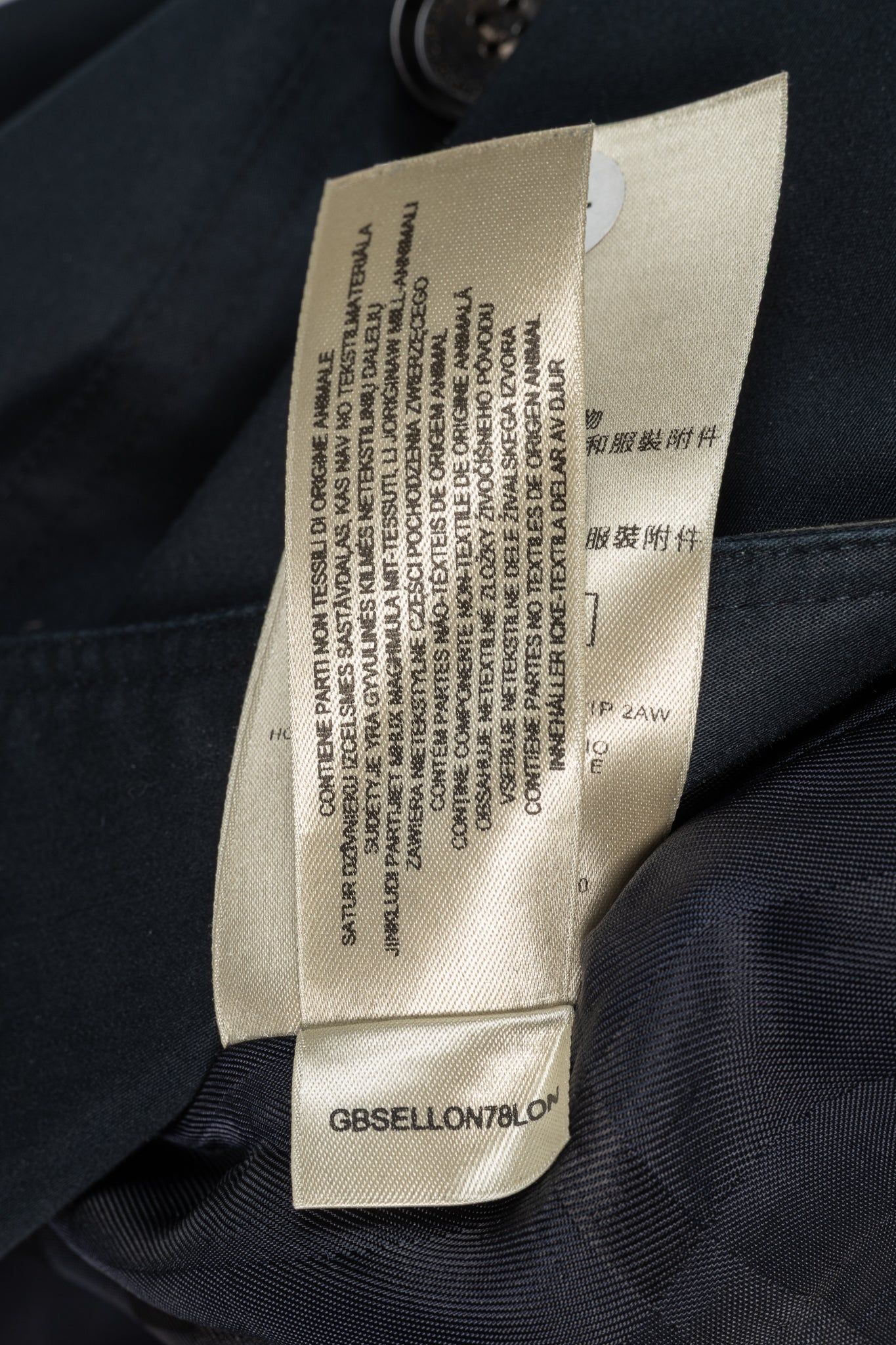 Burberry Black Cotton Leather-Trim Double-Breasted Belted Trench Coat