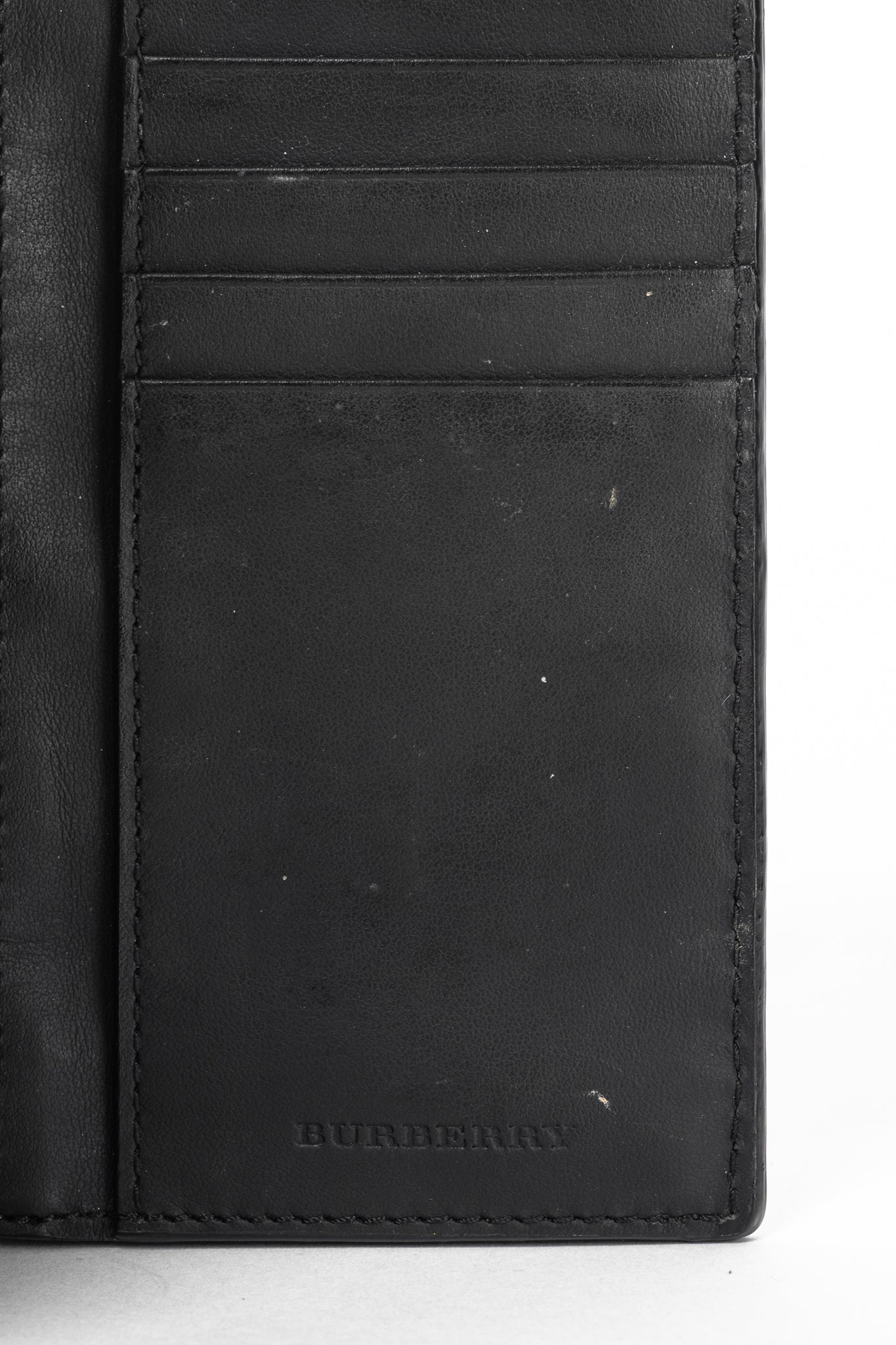 Burberry Cavendish "Black" Vintage Check Leather Continental Wallet