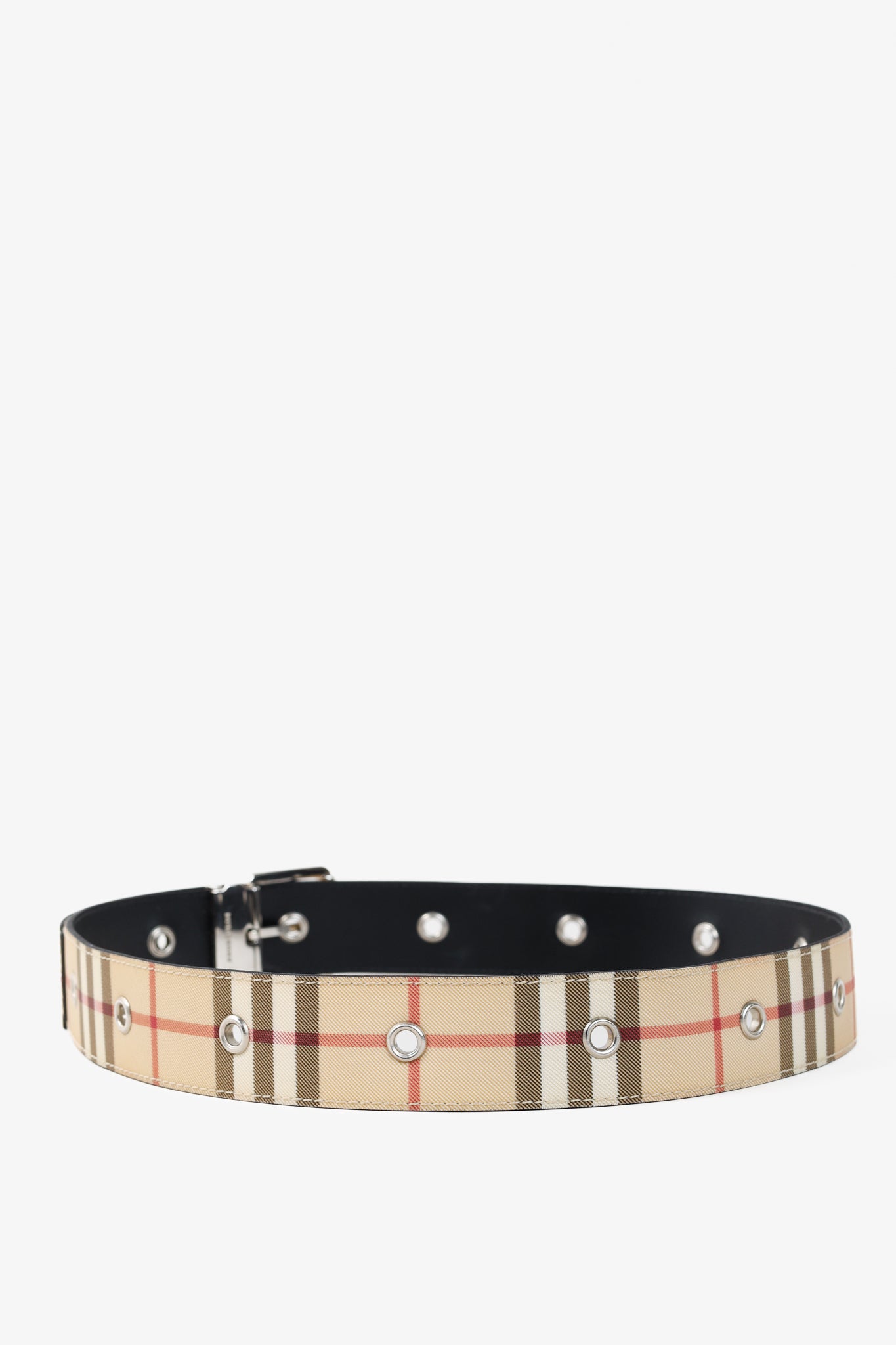 Burberry House Check Coated Canvas Belt