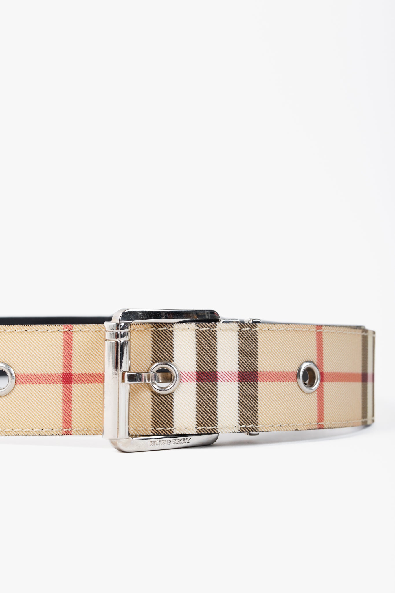 Burberry House Check Coated Canvas Belt
