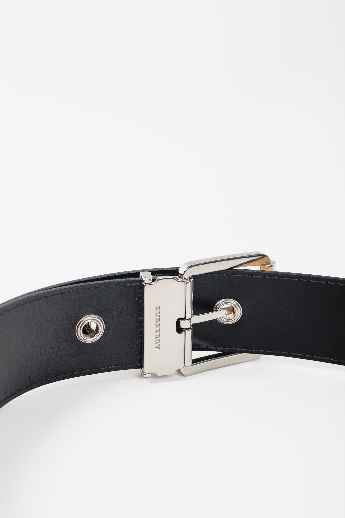 Burberry House Check Coated Canvas Belt