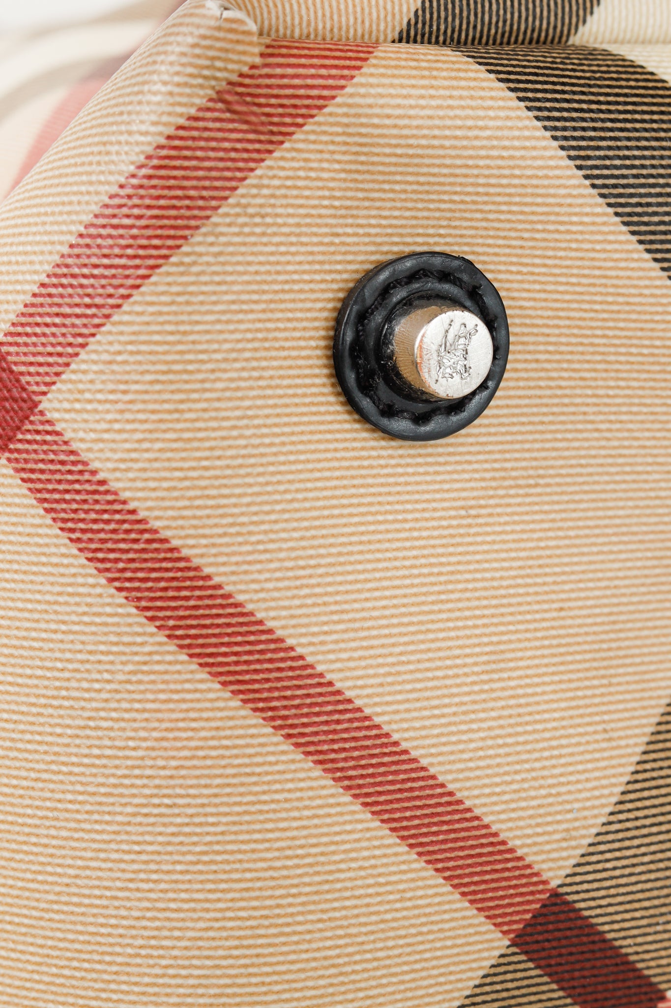 Burberry Nova Check Leather-Trimmed Large Shopper Tote