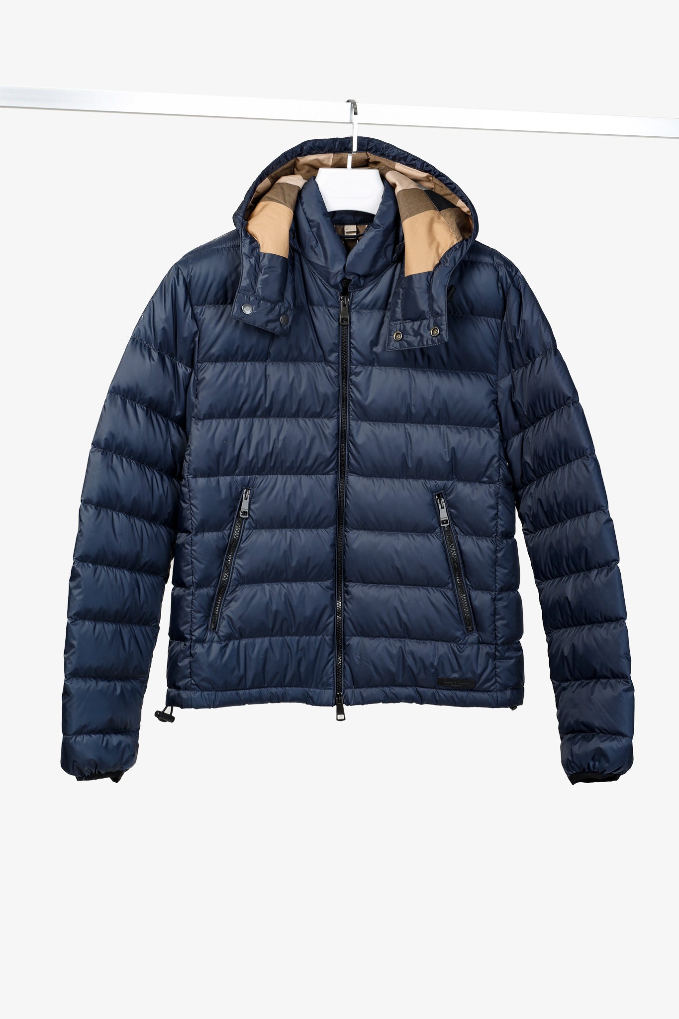 Burberry Brit Mitchson Navy Blue Down Filled Puffer Jacket Blogger Armoire