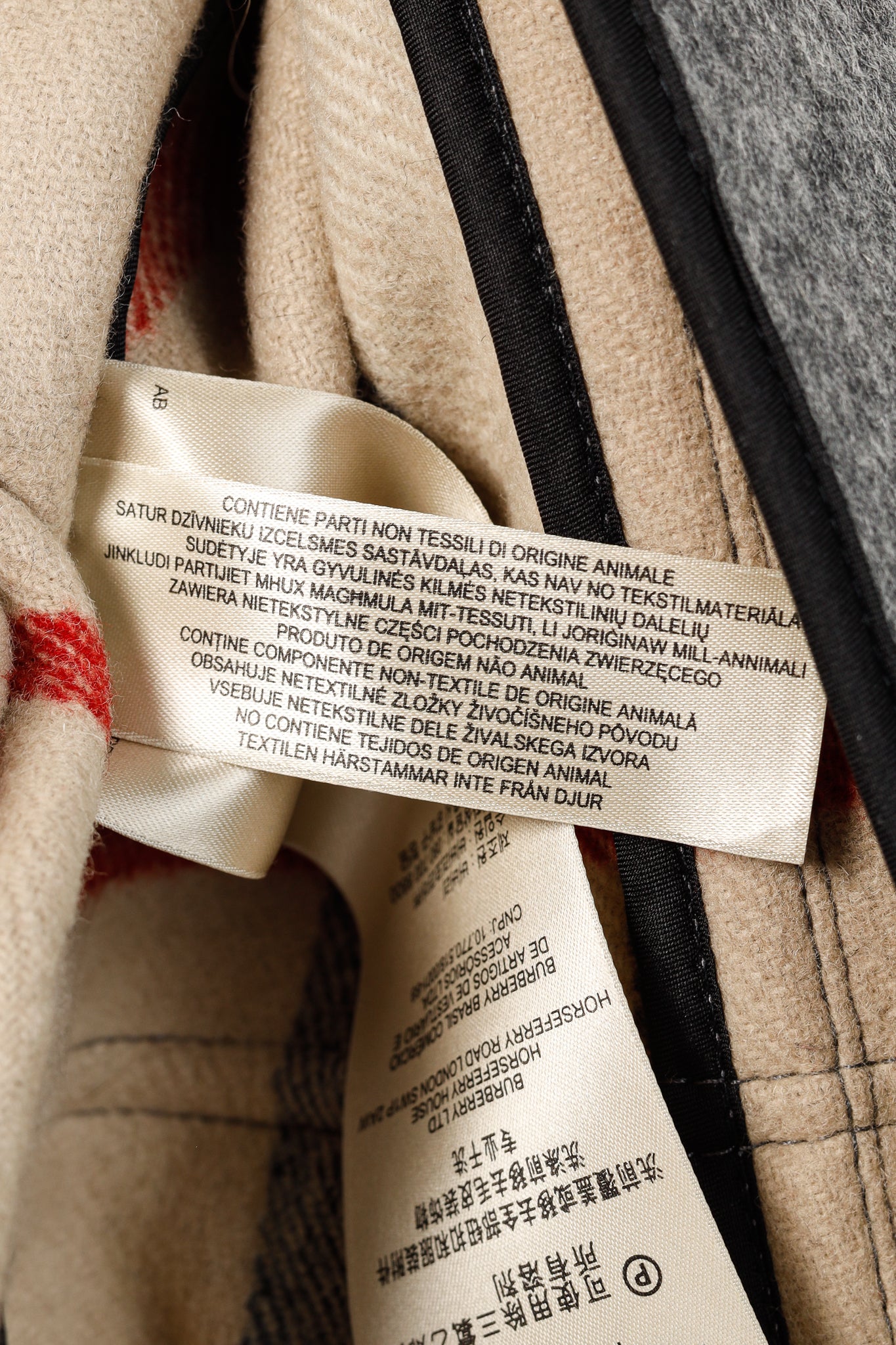 Burberry Brit Blackwell Grey Wool Fur-Trim Duffle Coat