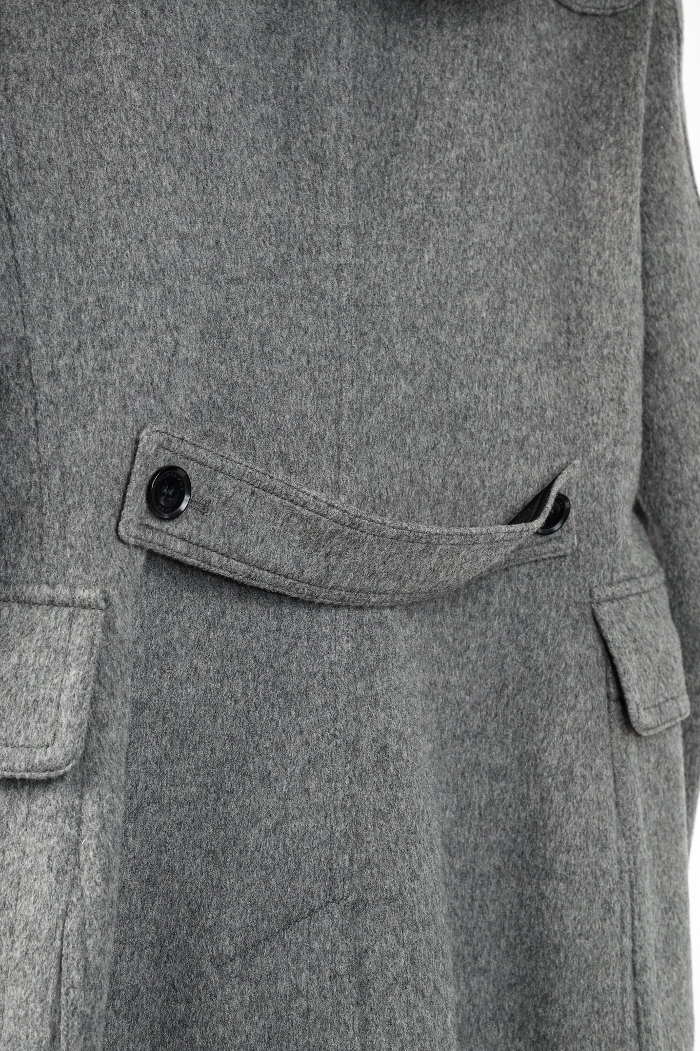 Burberry Brit Blackwell Grey Wool Fur-Trim Duffle Coat