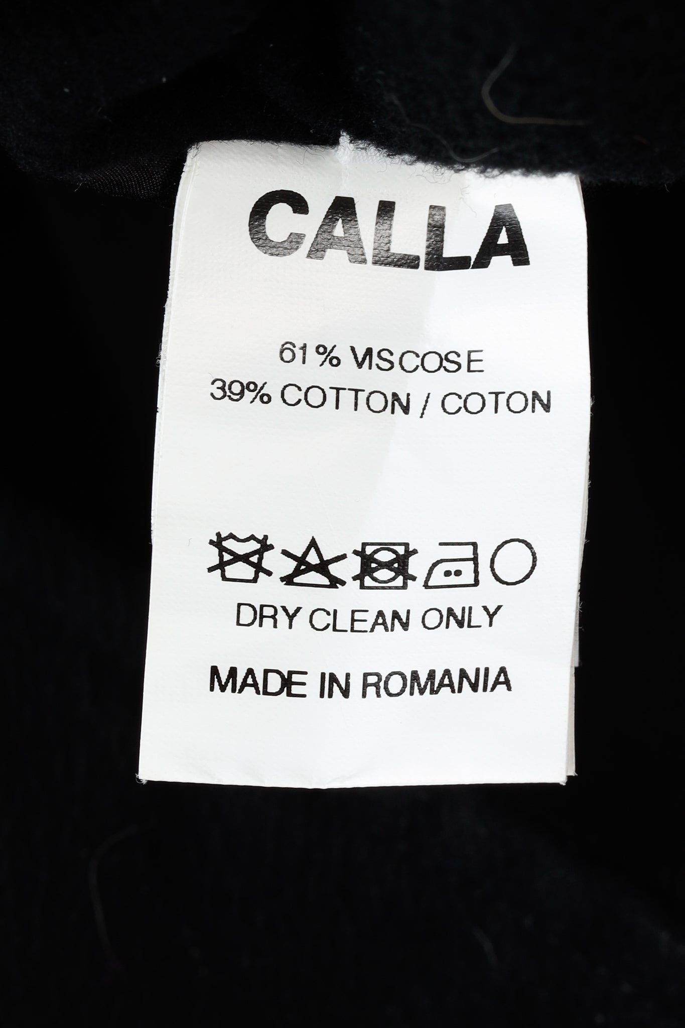 Calla Paris Fall 2013 Boucle Sleeve Black Multi-Material Pea Coat
