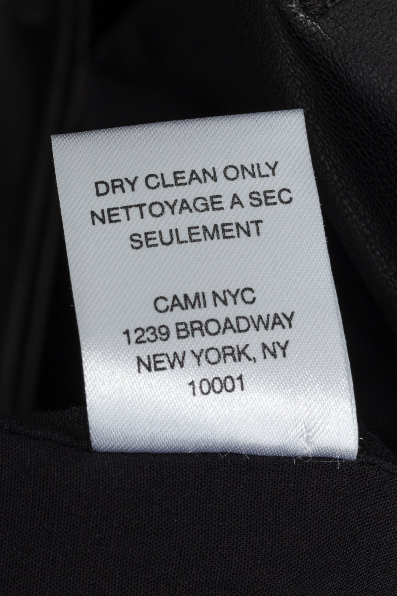 CAMI NYC Tamia Black Faux-Leather Blazer Dress