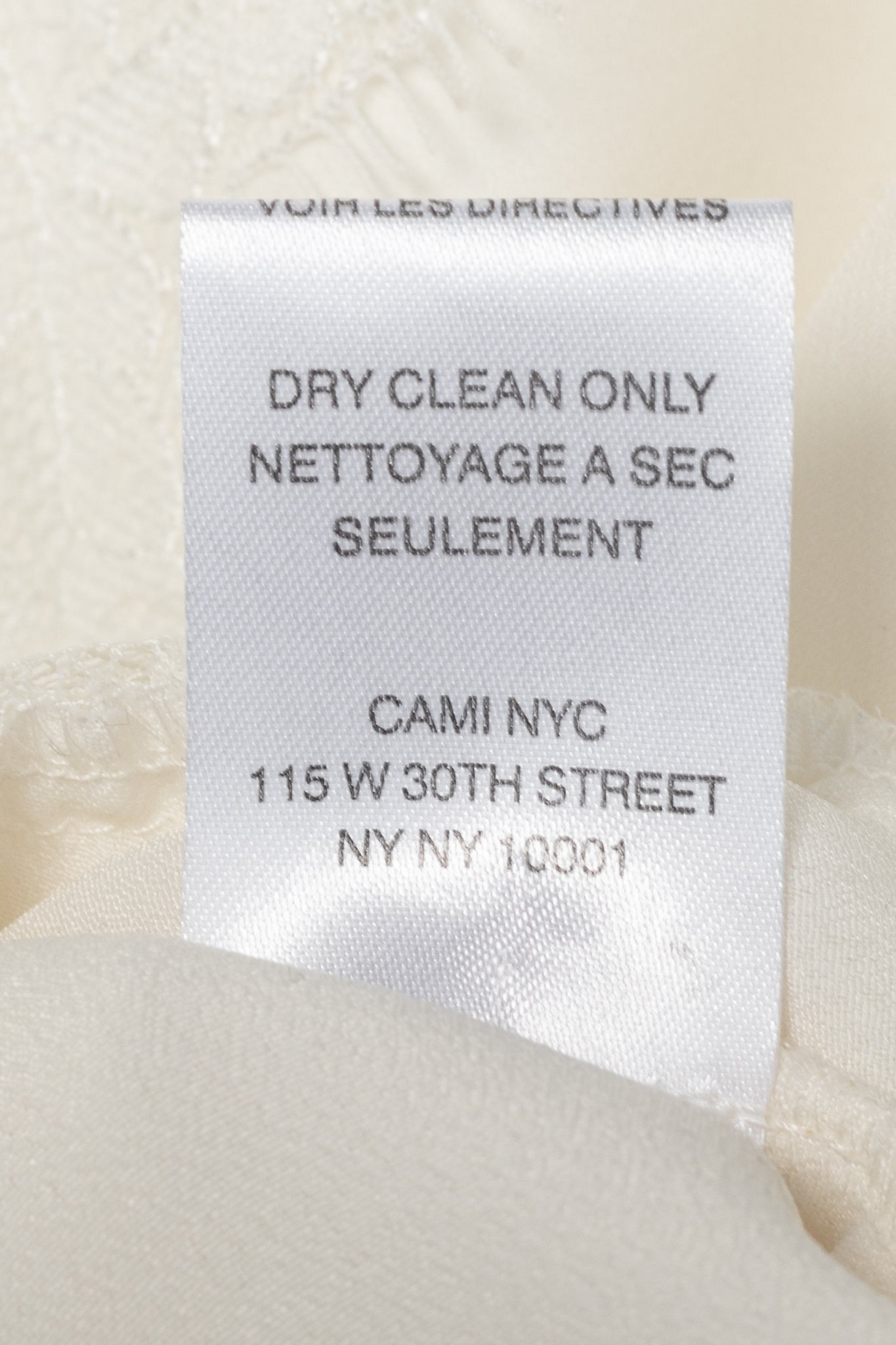CAMI NYC Skylar White Silk-Crepe Lace-Trim Cutout Blouse