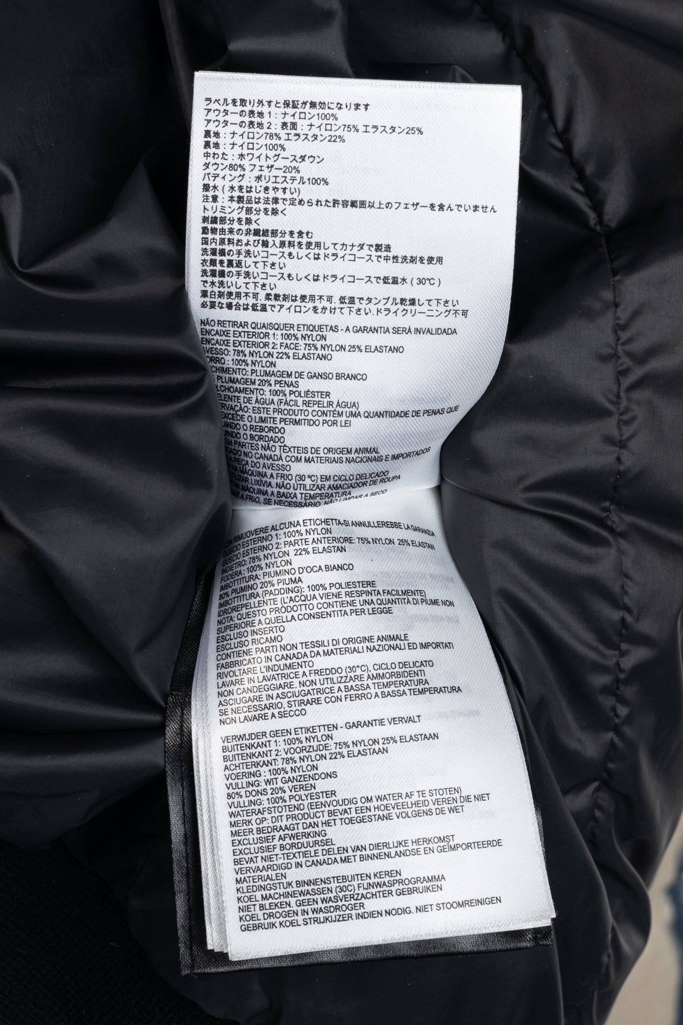 Canada Goose Cabri Blue Free Form Camo Quilted Hooded Down Jacket