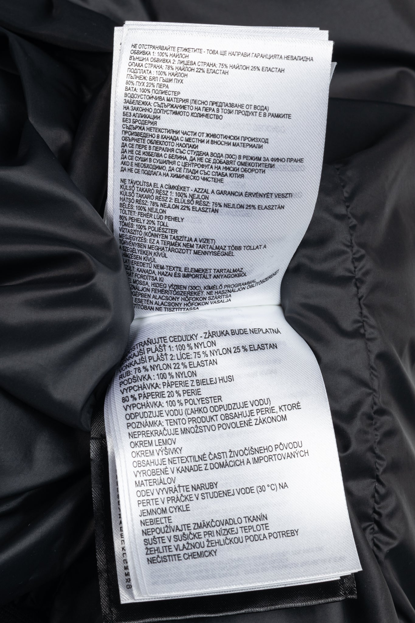 Canada Goose Cabri Blue Free Form Camo Quilted Hooded Down Jacket