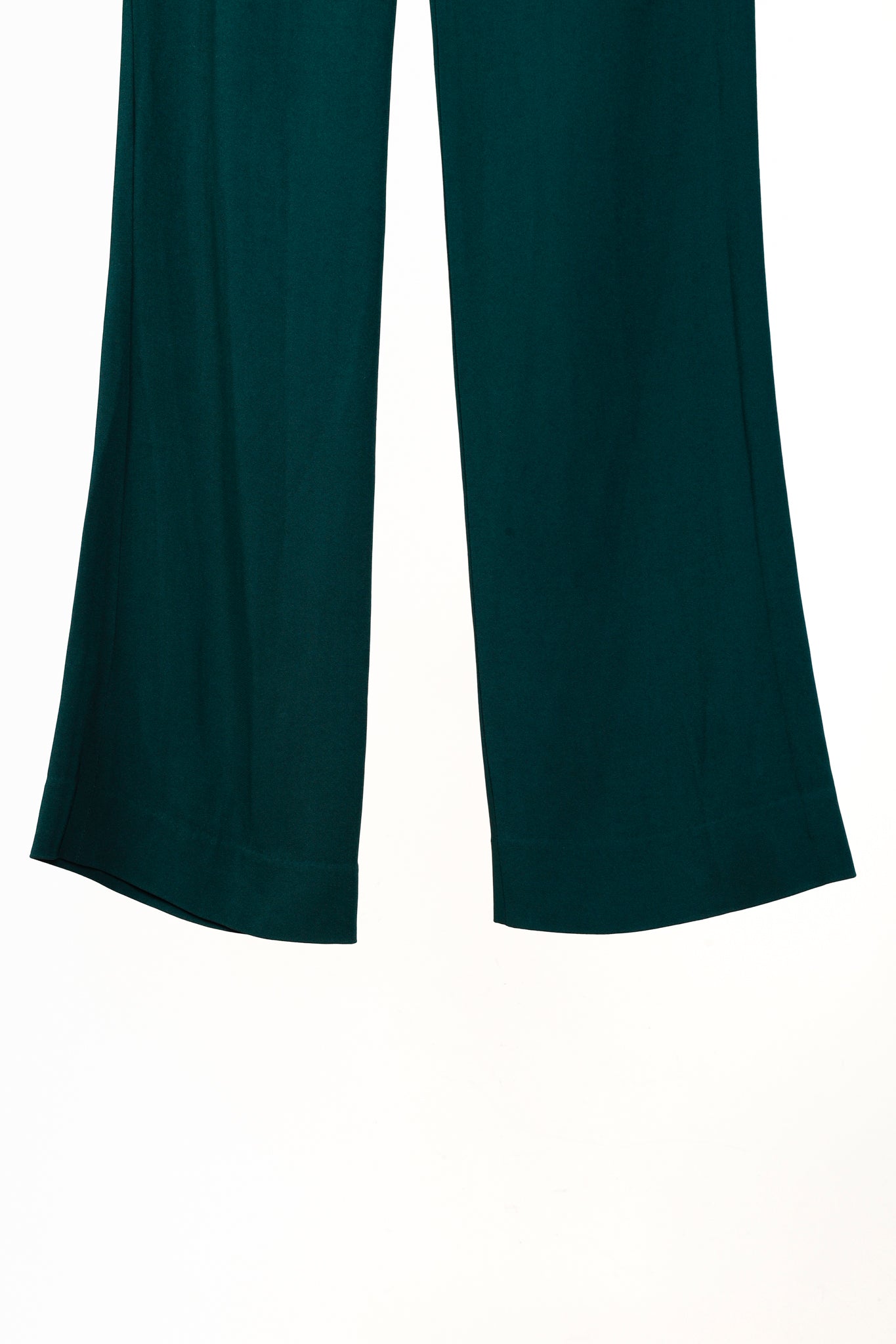 Just Cavalli Green Velvet Waist Trousers