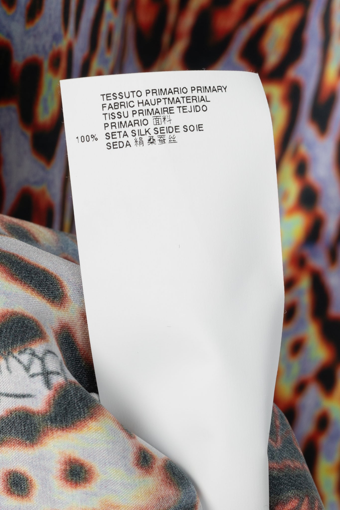 Just Cavalli Black-Multi Leopard Silk-Satin Mini Dress
