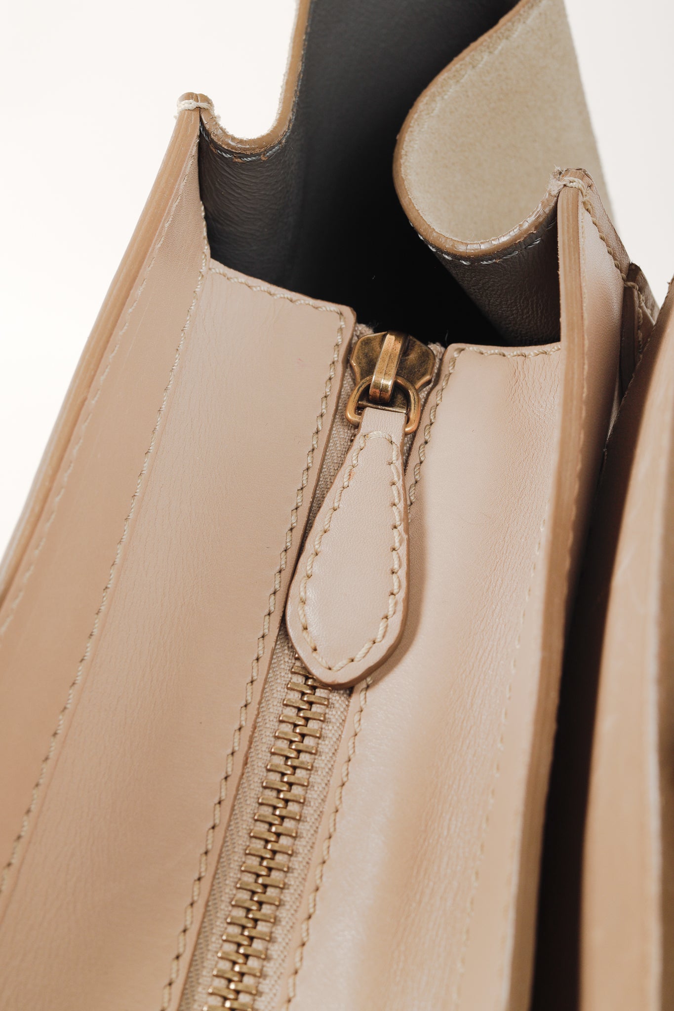 Celine Mini Luggage Sahara Beige Top Handle Leather & Suede Bag