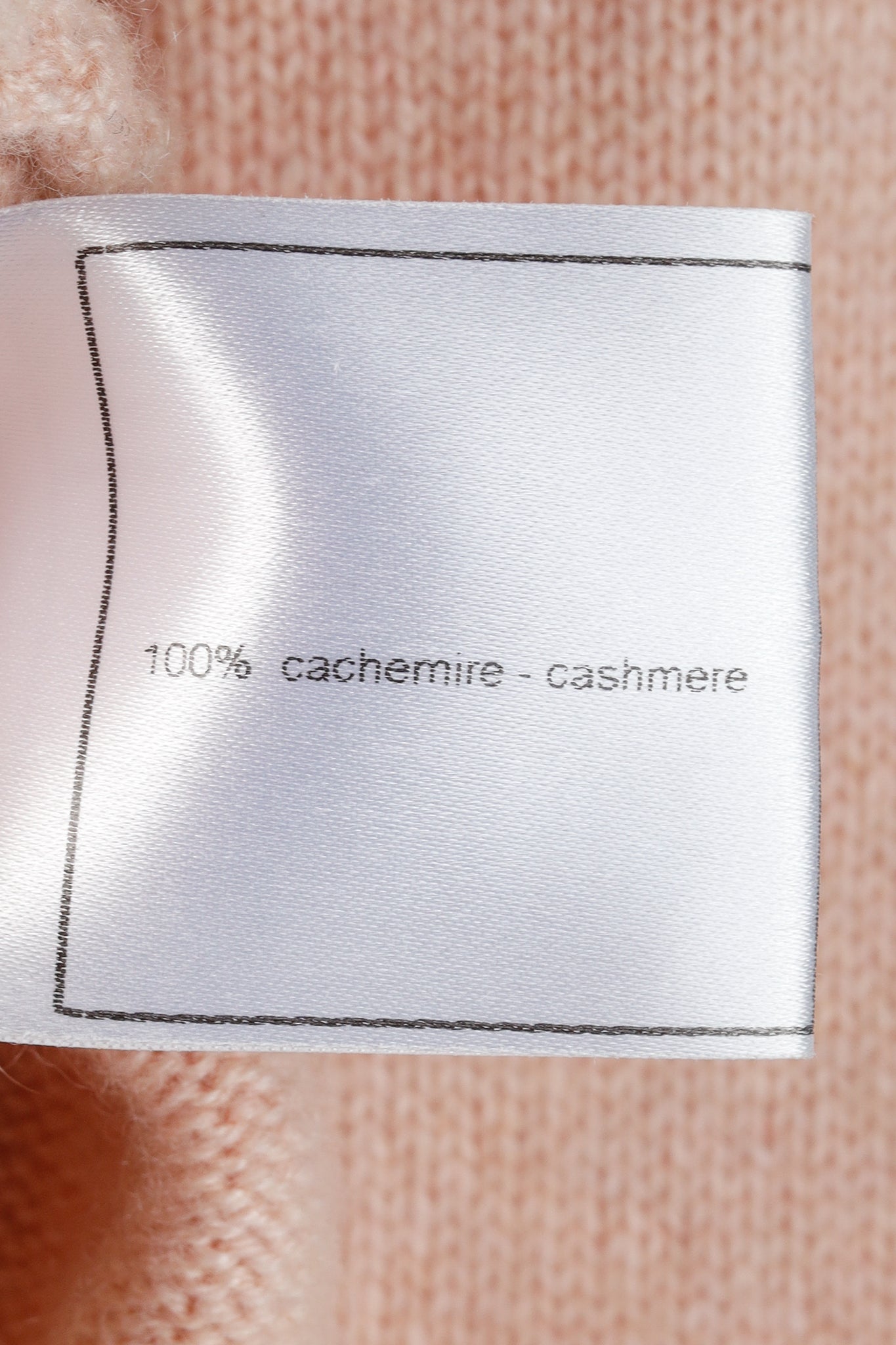 Chanel SS/05 Light Pink Cashmere Rosette Sweater Twinset