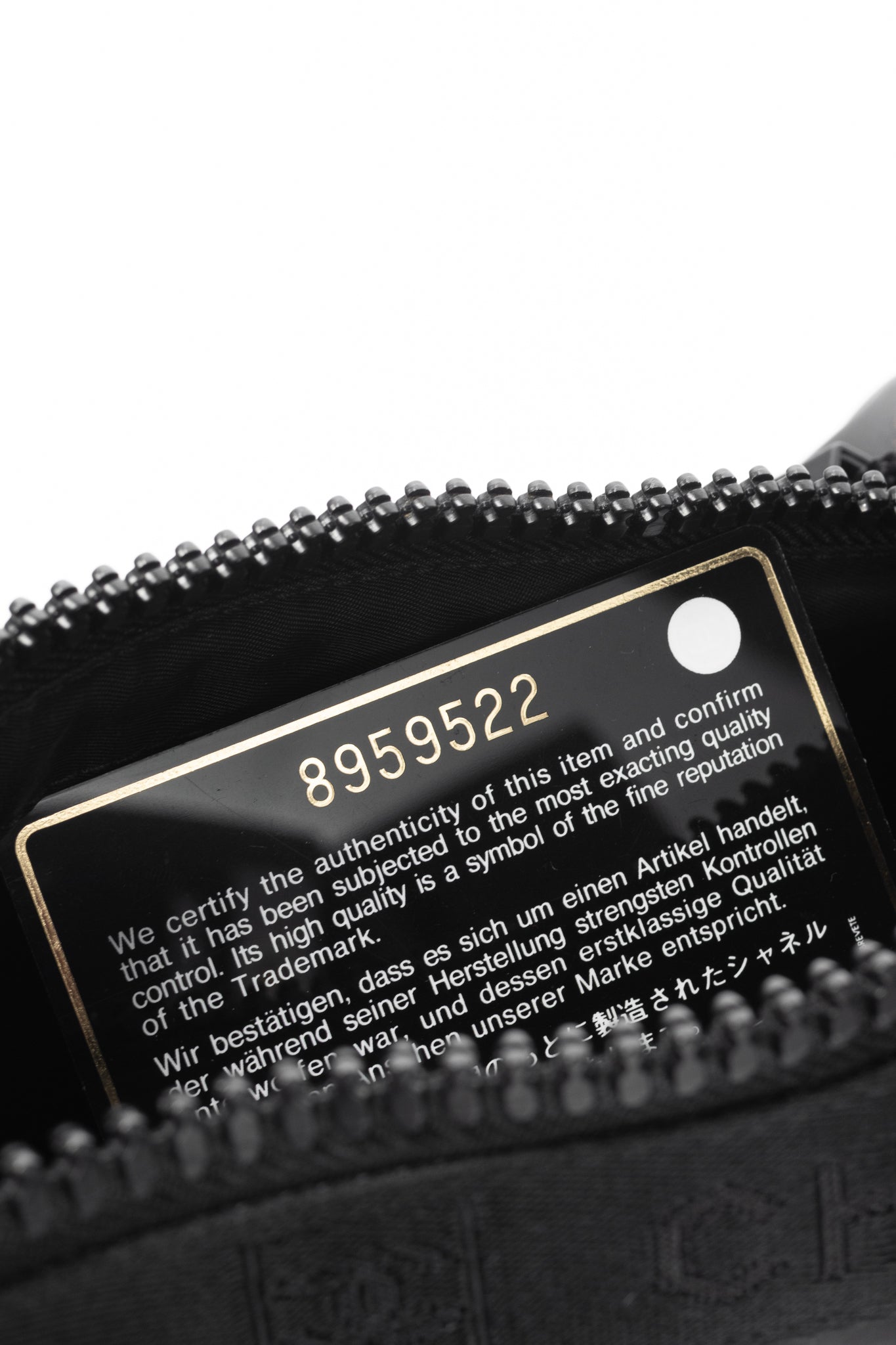 Chanel Sports Line Black Rubber Logo-Print Mini Duffle