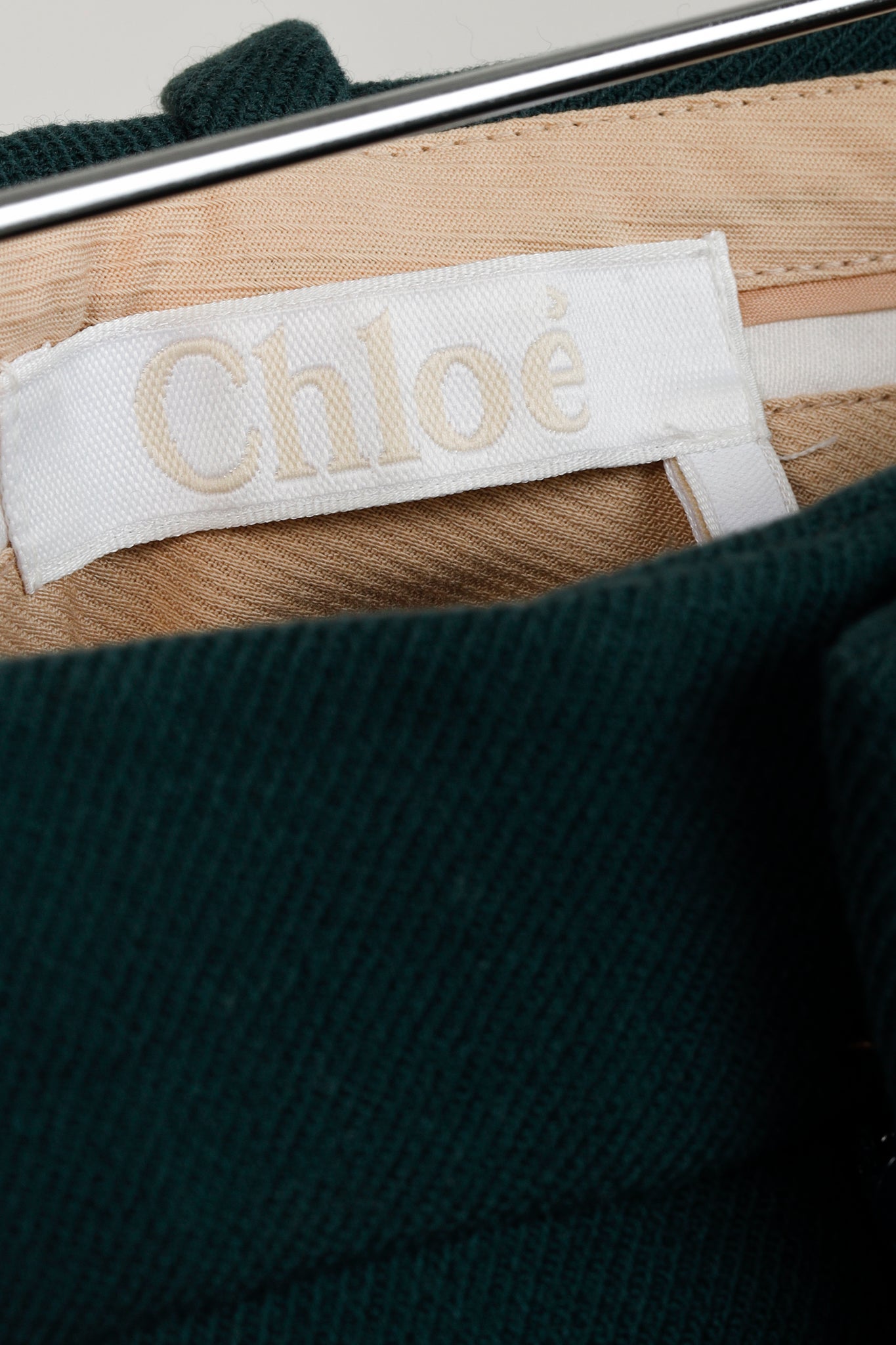 Chloe AW/17 Lightless Green Wool Trouser Pants