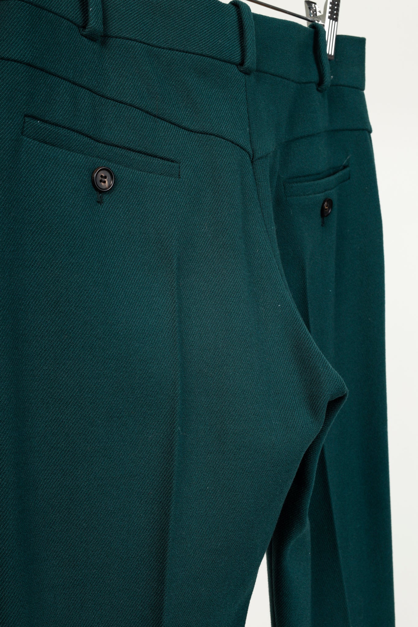 Chloe AW/17 Lightless Green Wool Trouser Pants