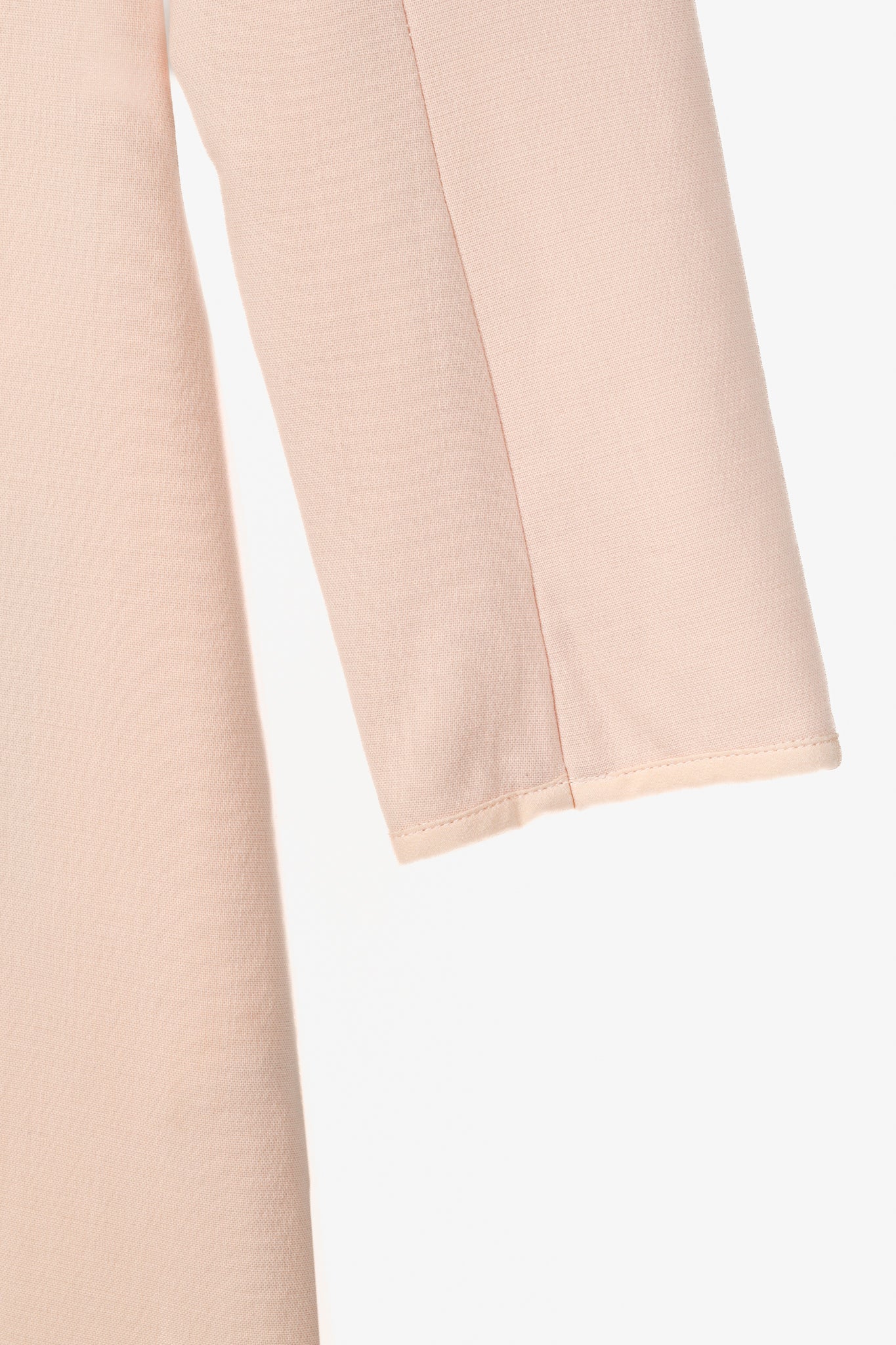 Chloe Brown Delight Wool Piped Long-Sleeve Dress