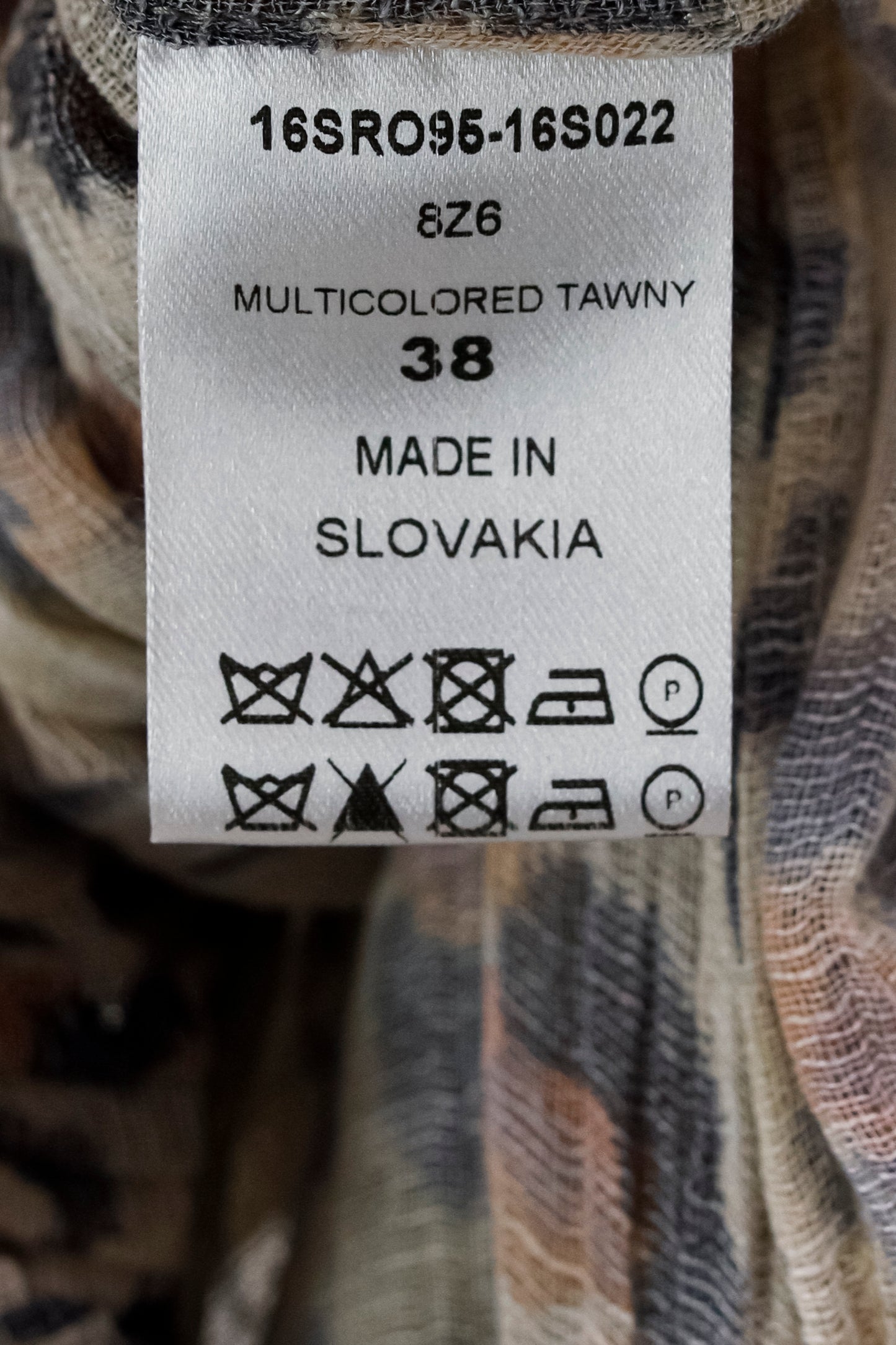 Chloé R/16 Multicolored Tawny Leopard Print Gauze Dress