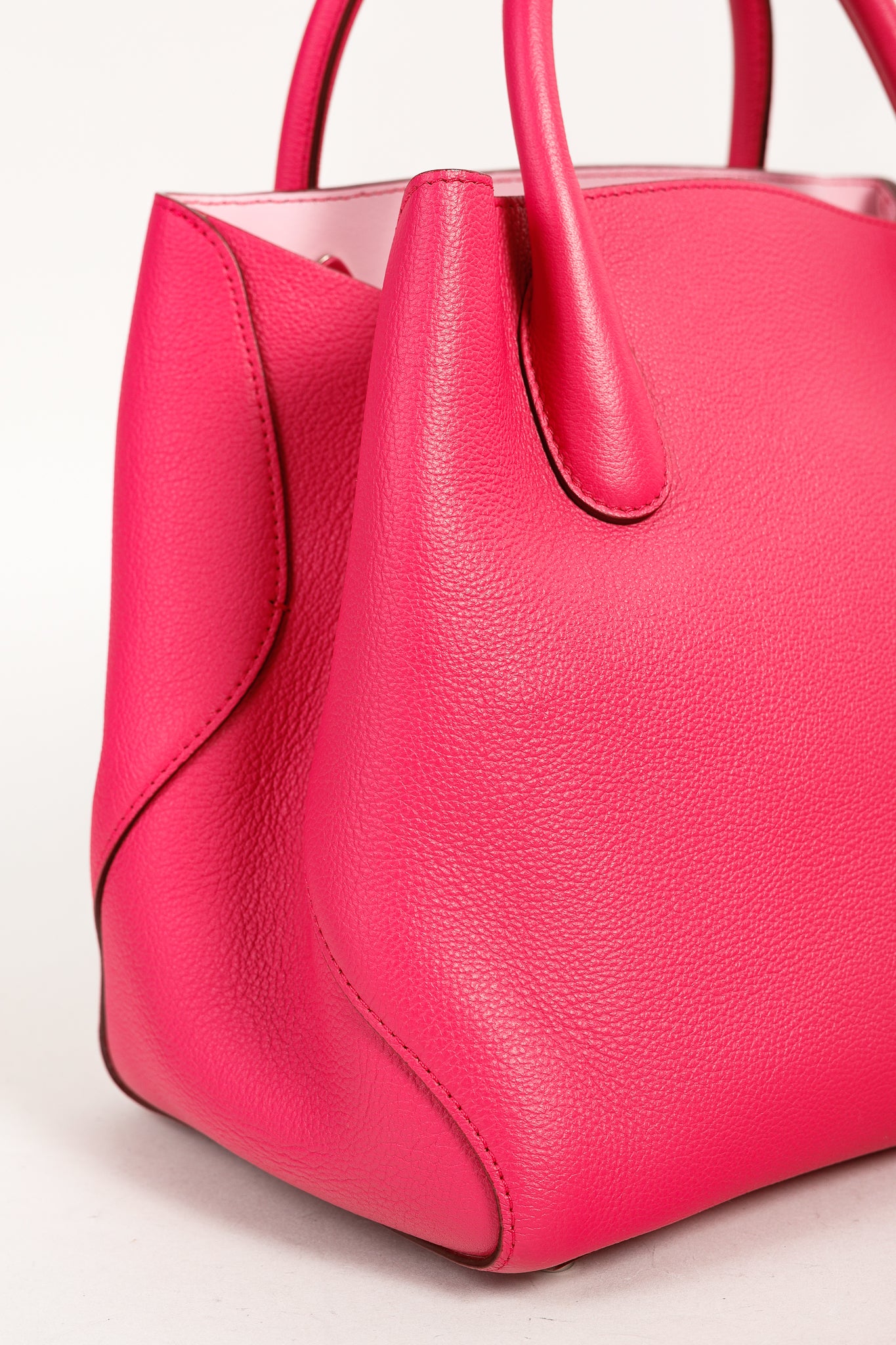 Christian Dior Open Bar Small Pink Supple Grained Calfskin Leather Tote