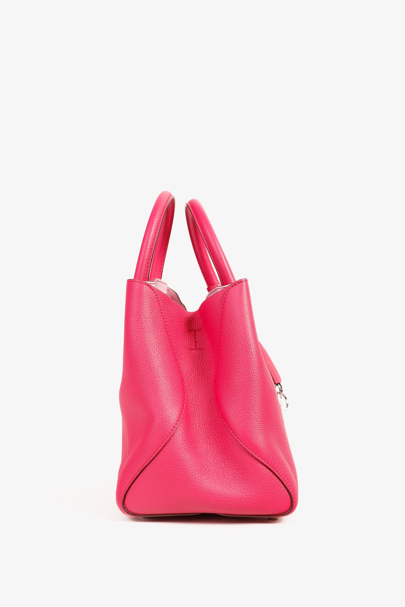Christian Dior Open Bar Small Pink Supple Grained Calfskin Leather Tote
