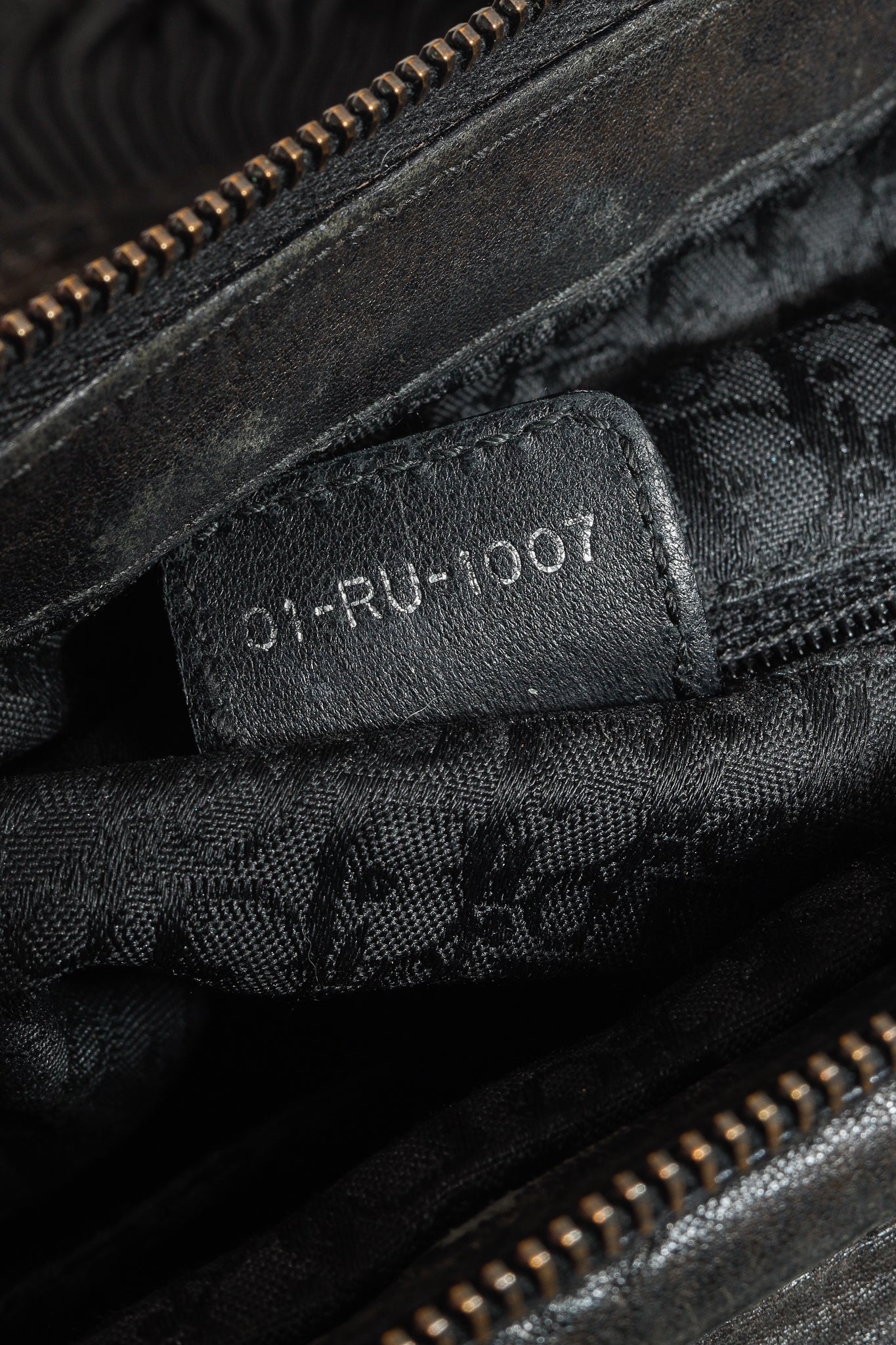Dior AW/07 Le Plisse Black Large Zipped Frame Bag