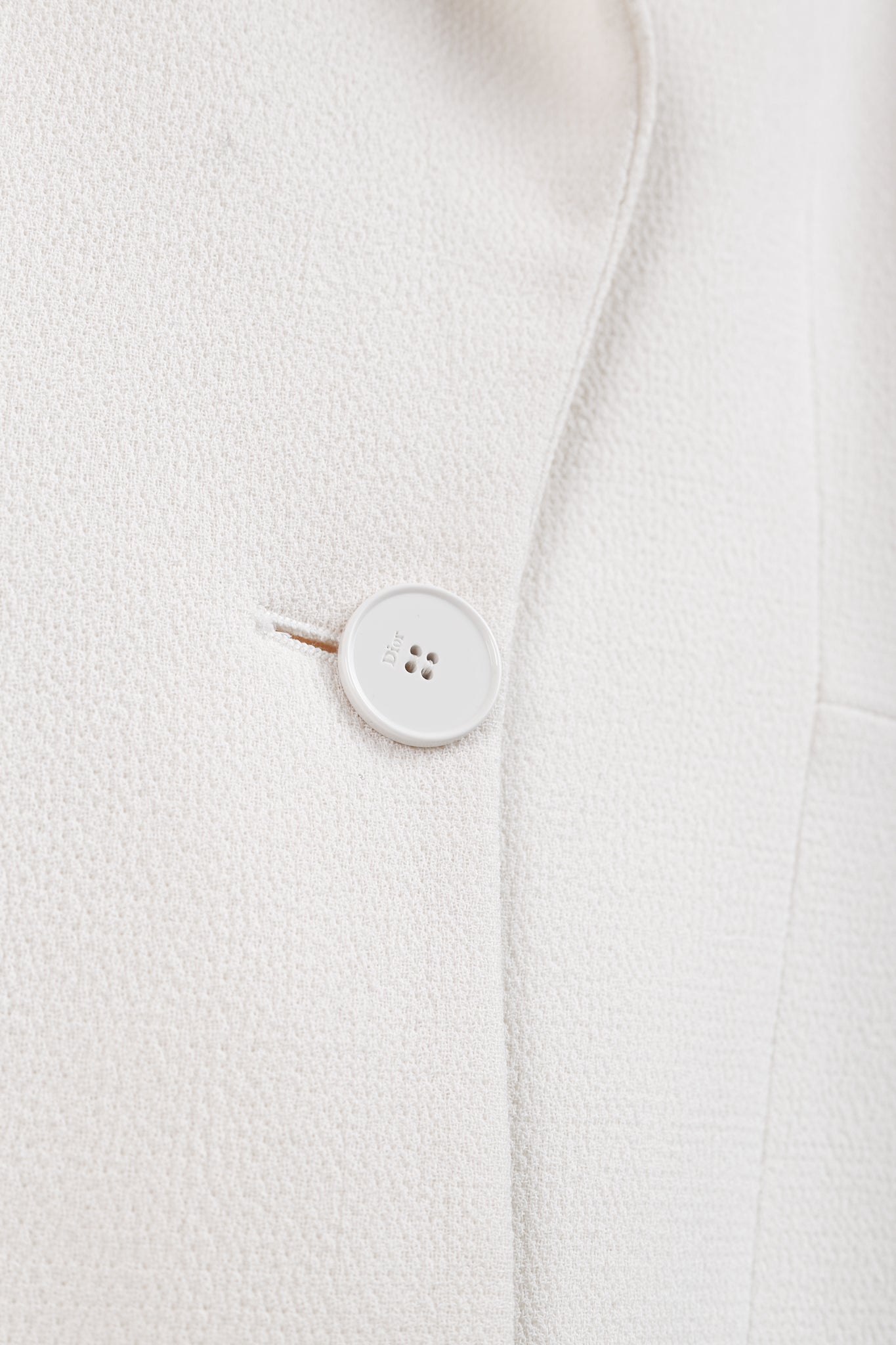 Christian Dior Tailored Wool and Silk Cream Pleated Tunic Vest