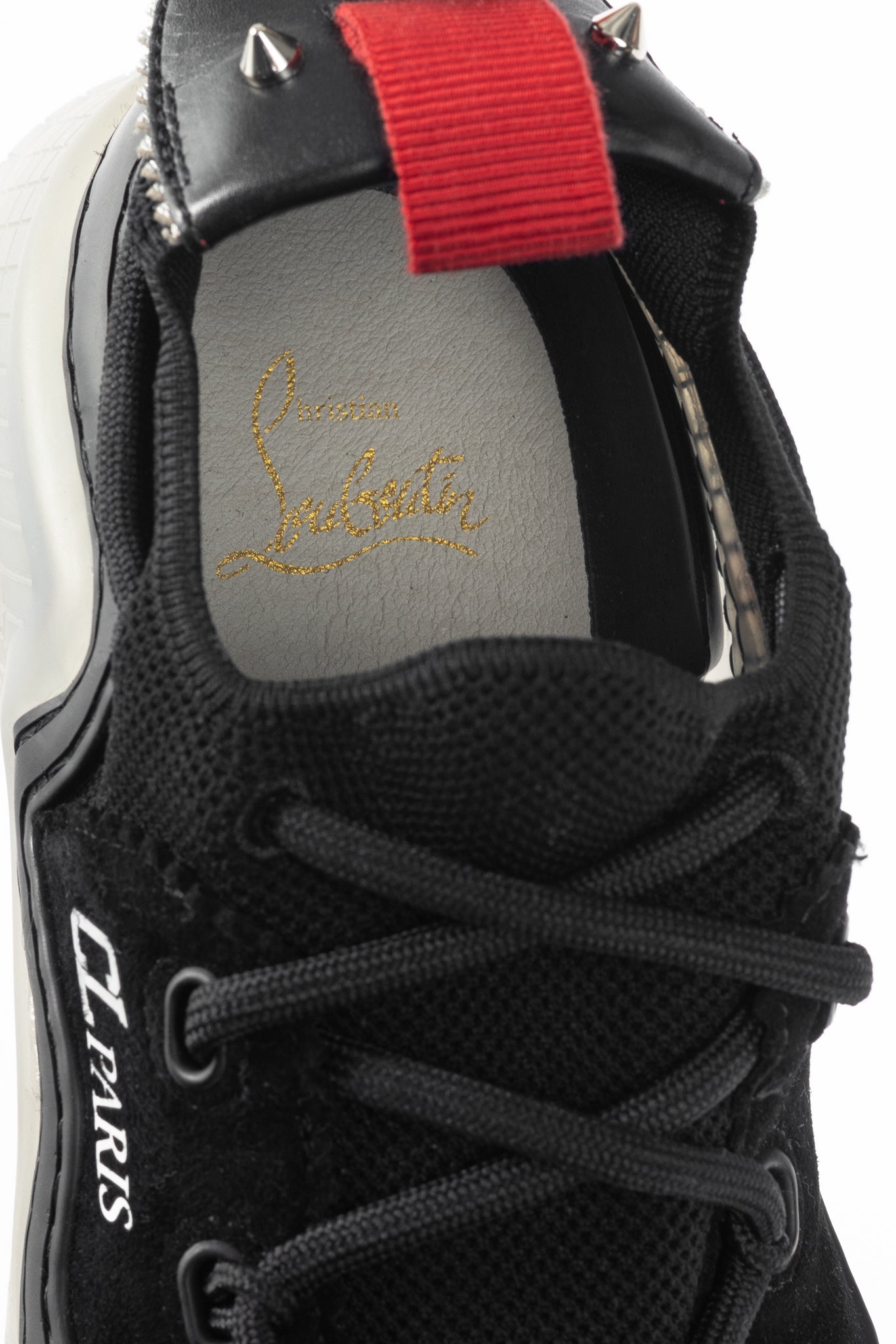 Christian Louboutin Arpoador Black Suede Low-Top Sneakers