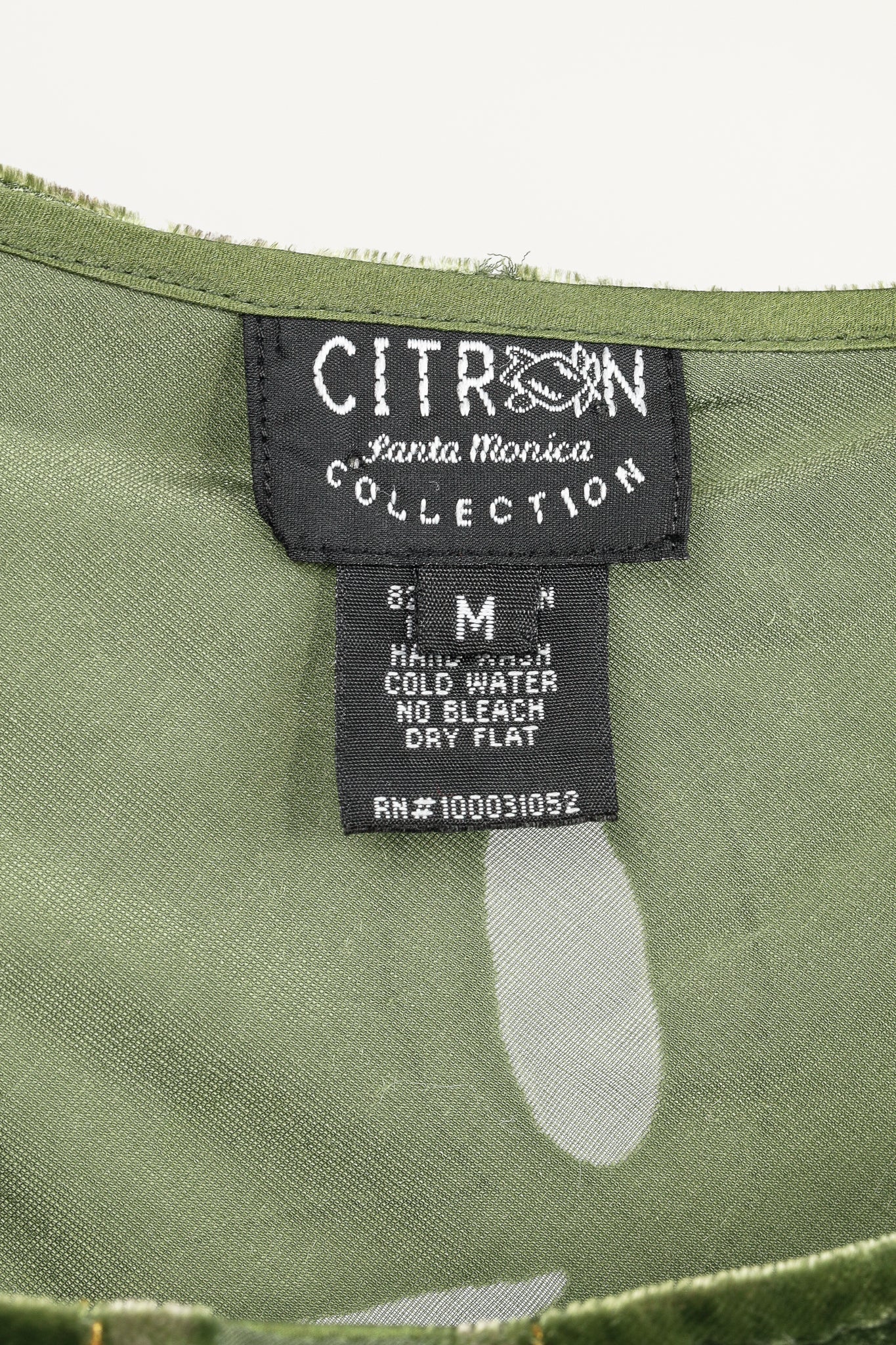 Citron Santa Monica Green Floral-Burnout Velvet Maxi Dress