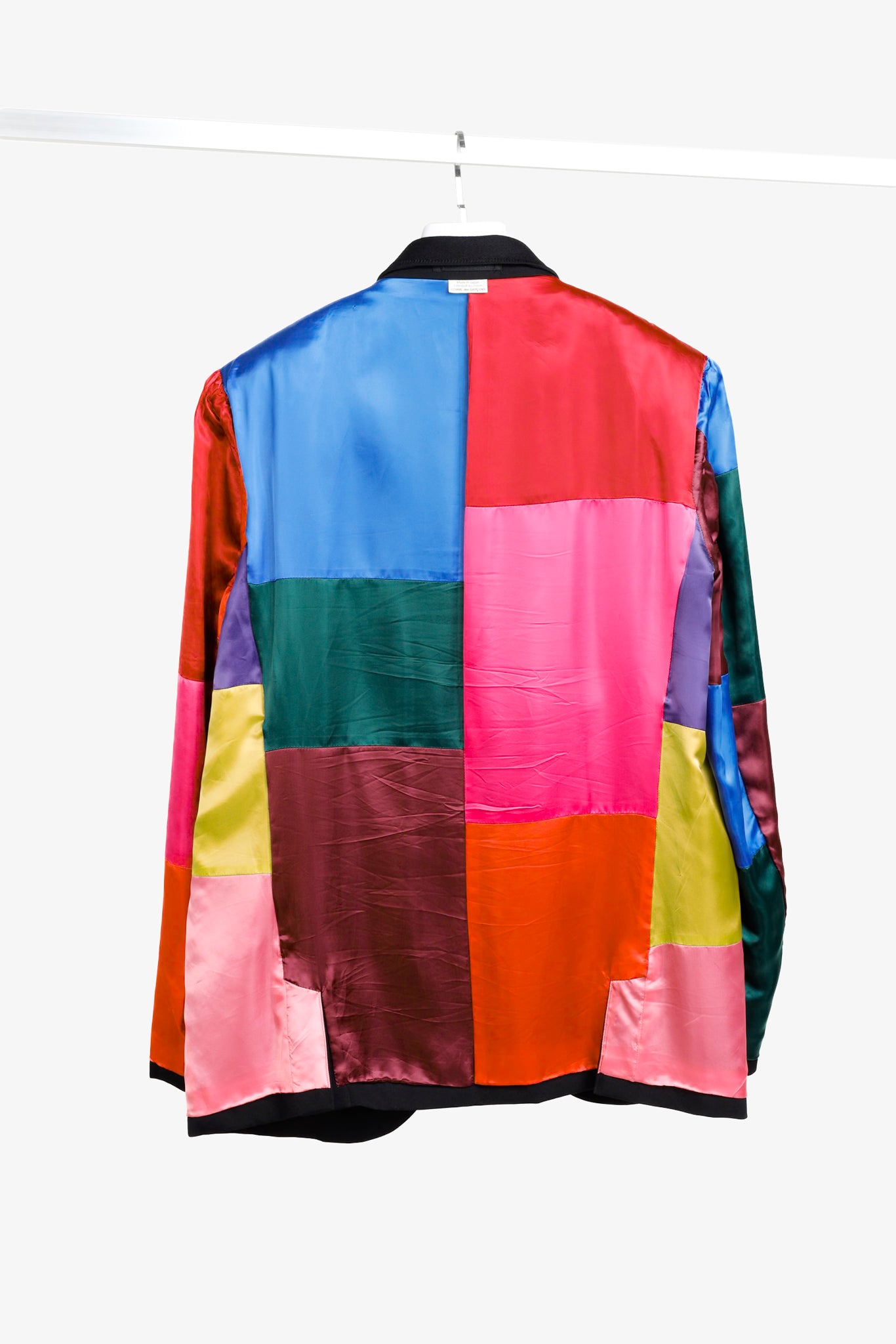 Comme Des Garcons Homme Plus 2017 Black Blazer Multi-Colour Lining