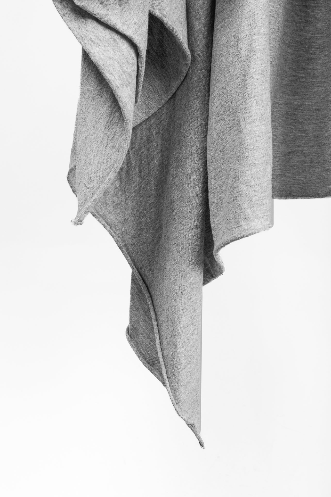Complex Geometries Grey-Jersey Oversized Short-Sleeve Top