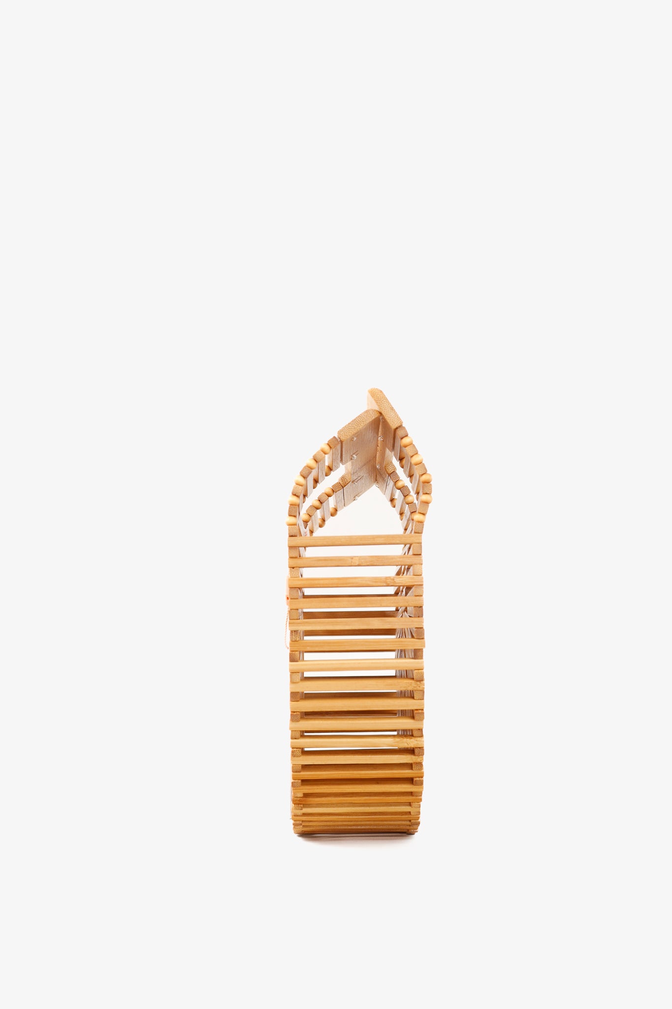 Cult Gaia Gaias Mini Ark Natural Tone Bamboo Structural Handbag