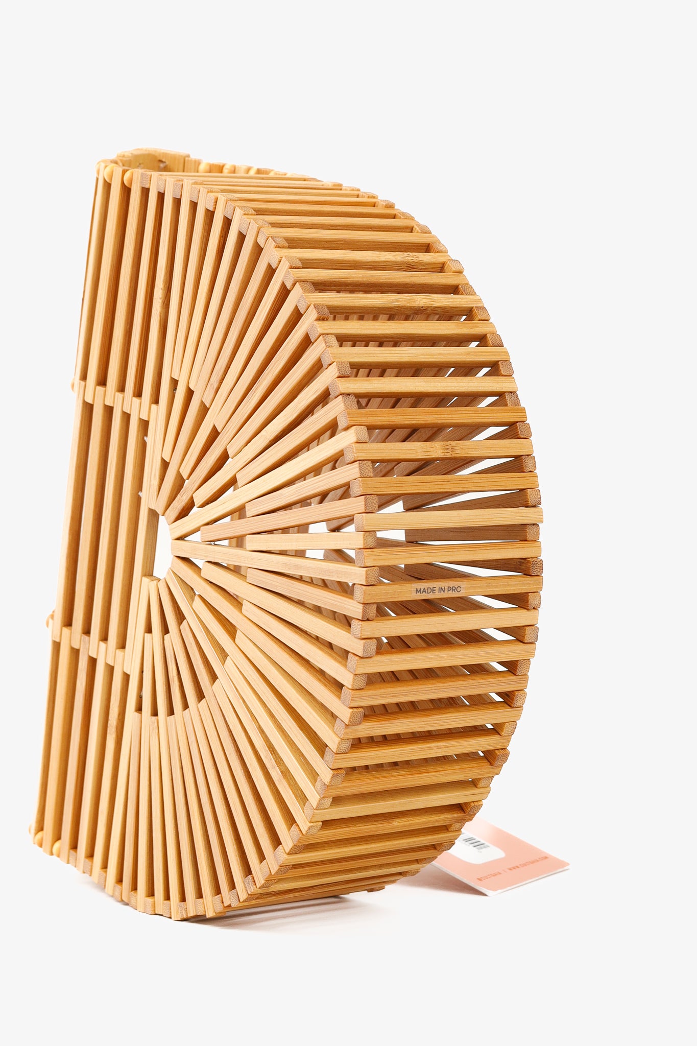 Cult Gaia Gaias Mini Ark Natural Tone Bamboo Structural Handbag