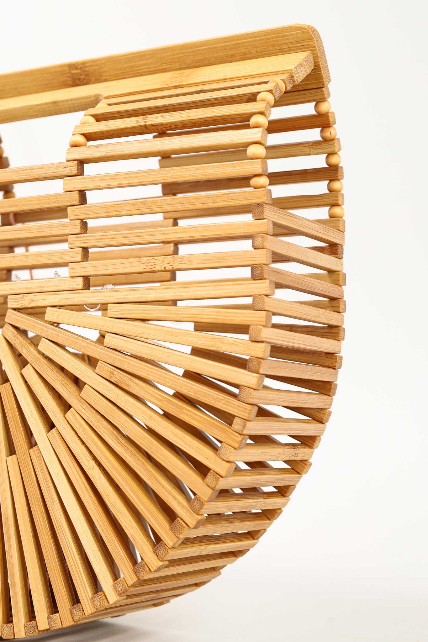 Cult Gaia Gaias Mini Ark Natural Tone Bamboo Structural Handbag
