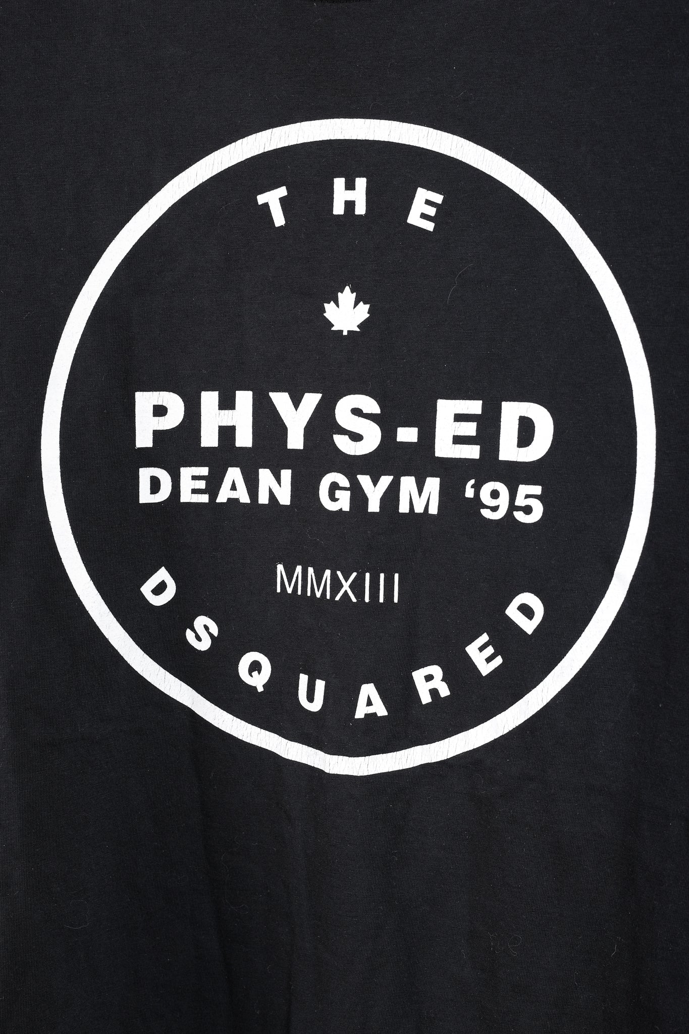 Dsquared2 2013 Phys-Ed Dean Gym '95 Black Cotton Tee