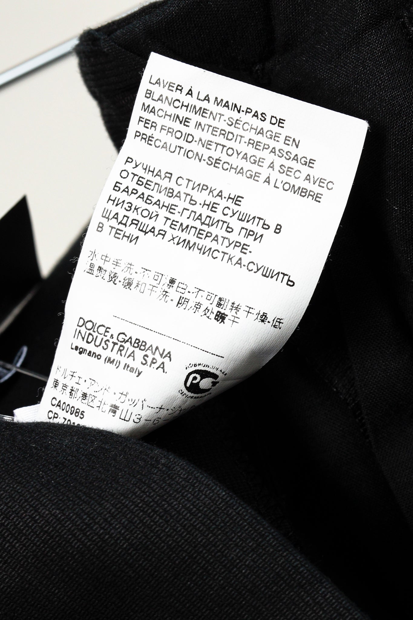 Dolce & Gabbana Black Chino Pants