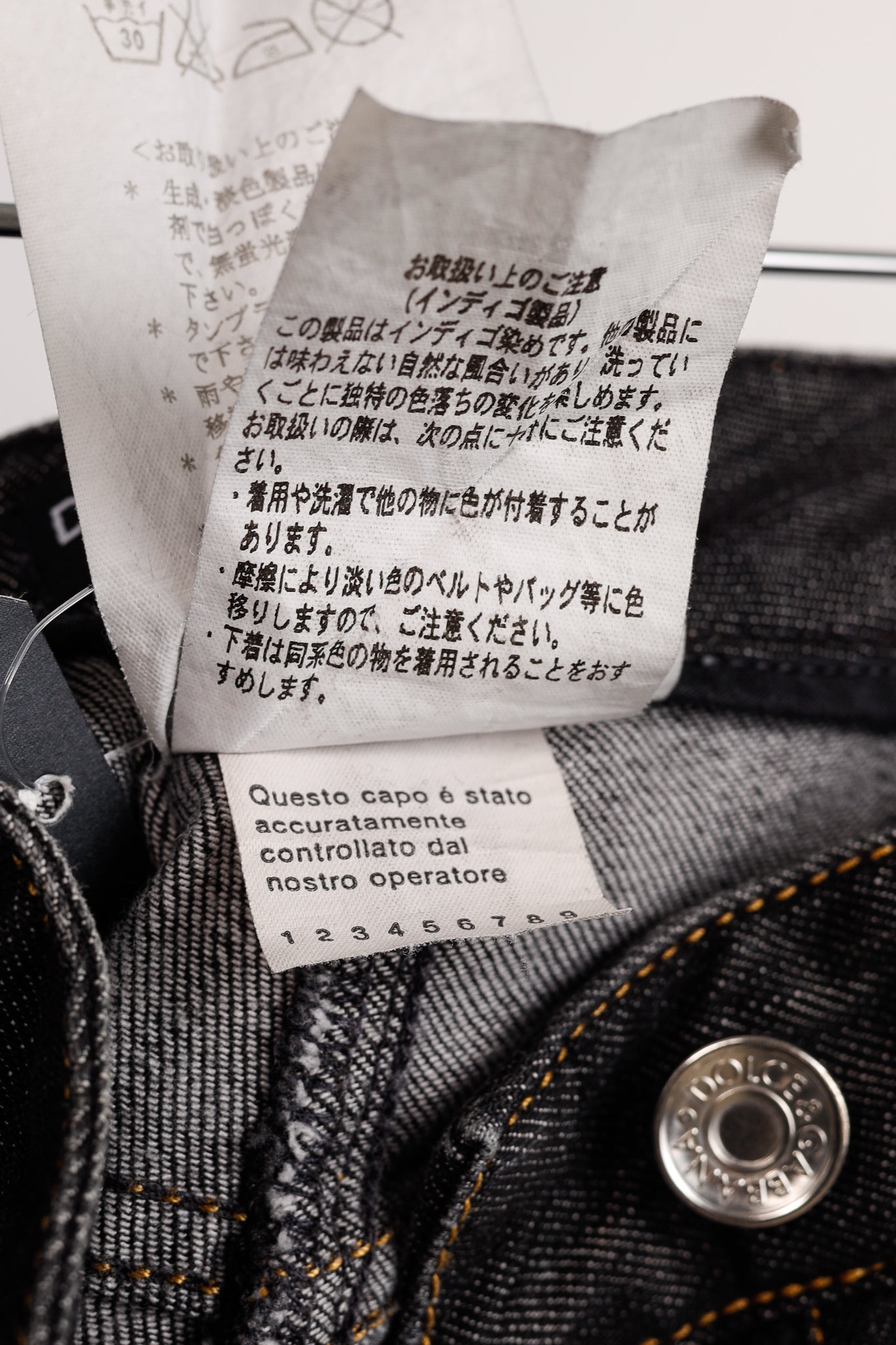 Dolce & Gabbana Charcoal Straight-Leg Logo Plaque Jeans