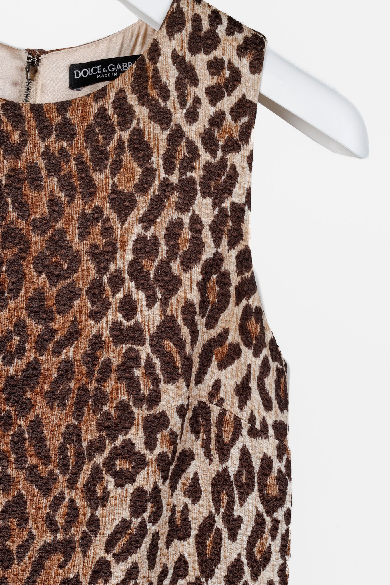 Dolce & Gabbana PF/13 Leopard Print Midi Dress