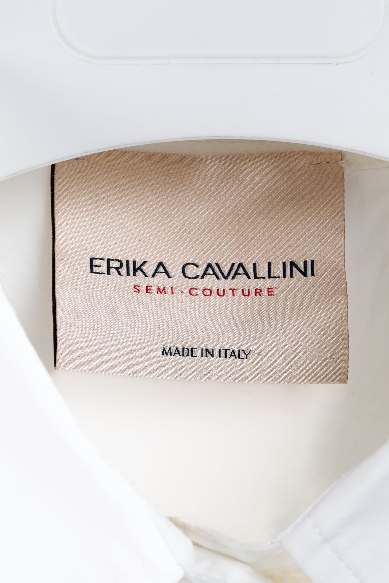 Erika Cavallini PS/15 White Oxford Ankara Leaves Pattern Belted Shirtdress