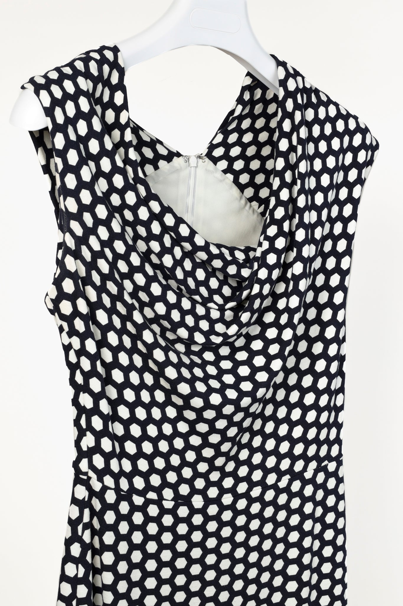 Escada Diarina Marine Geometric Print Dress