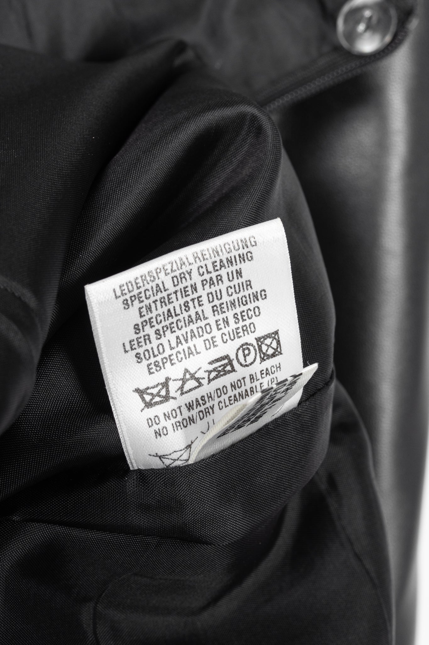 Escada Black Lamb-Leather Pencil Skirt