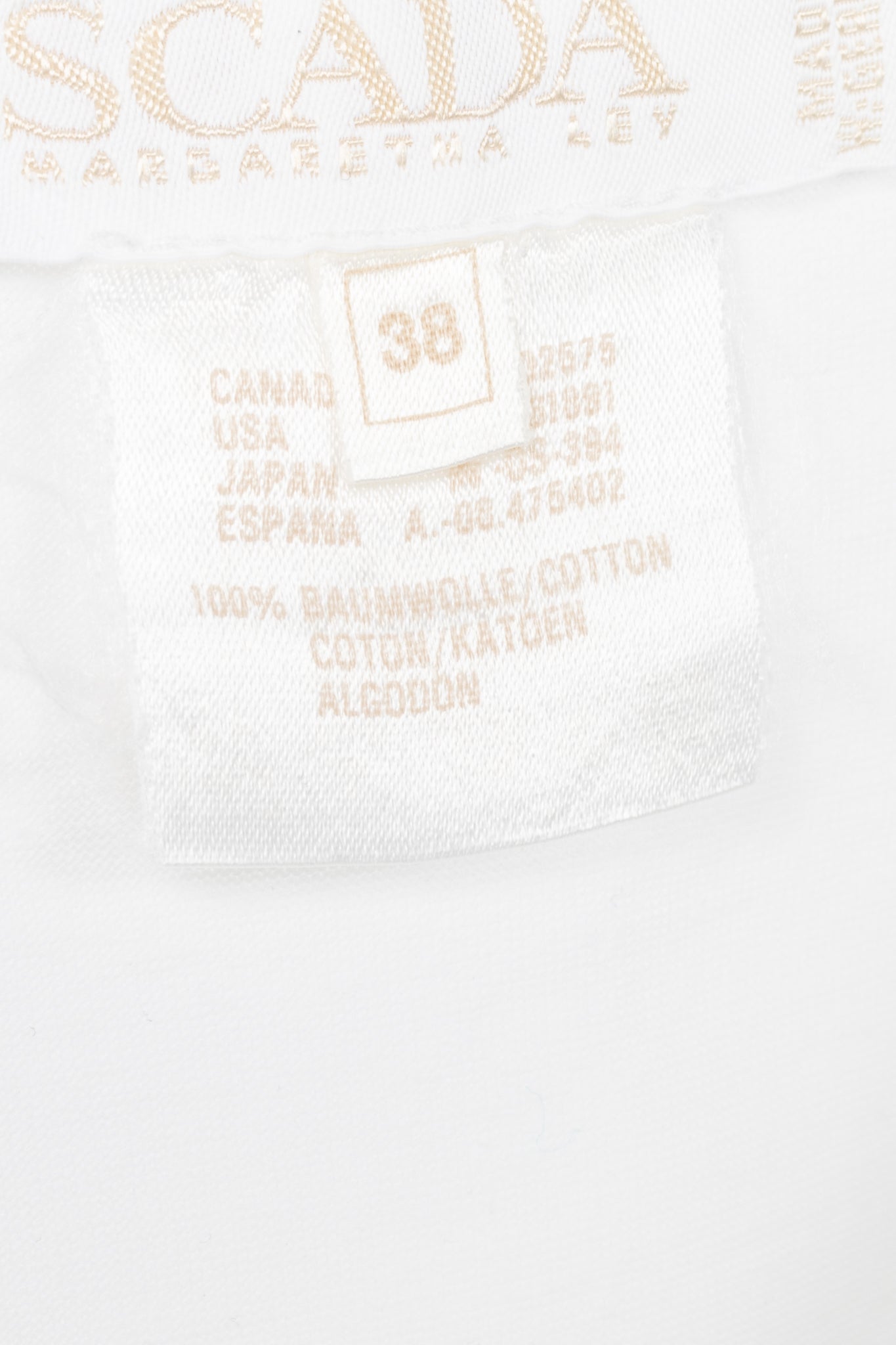 Escada Margaretha Ley White Cotton Equestrian-Motif T-Shirt