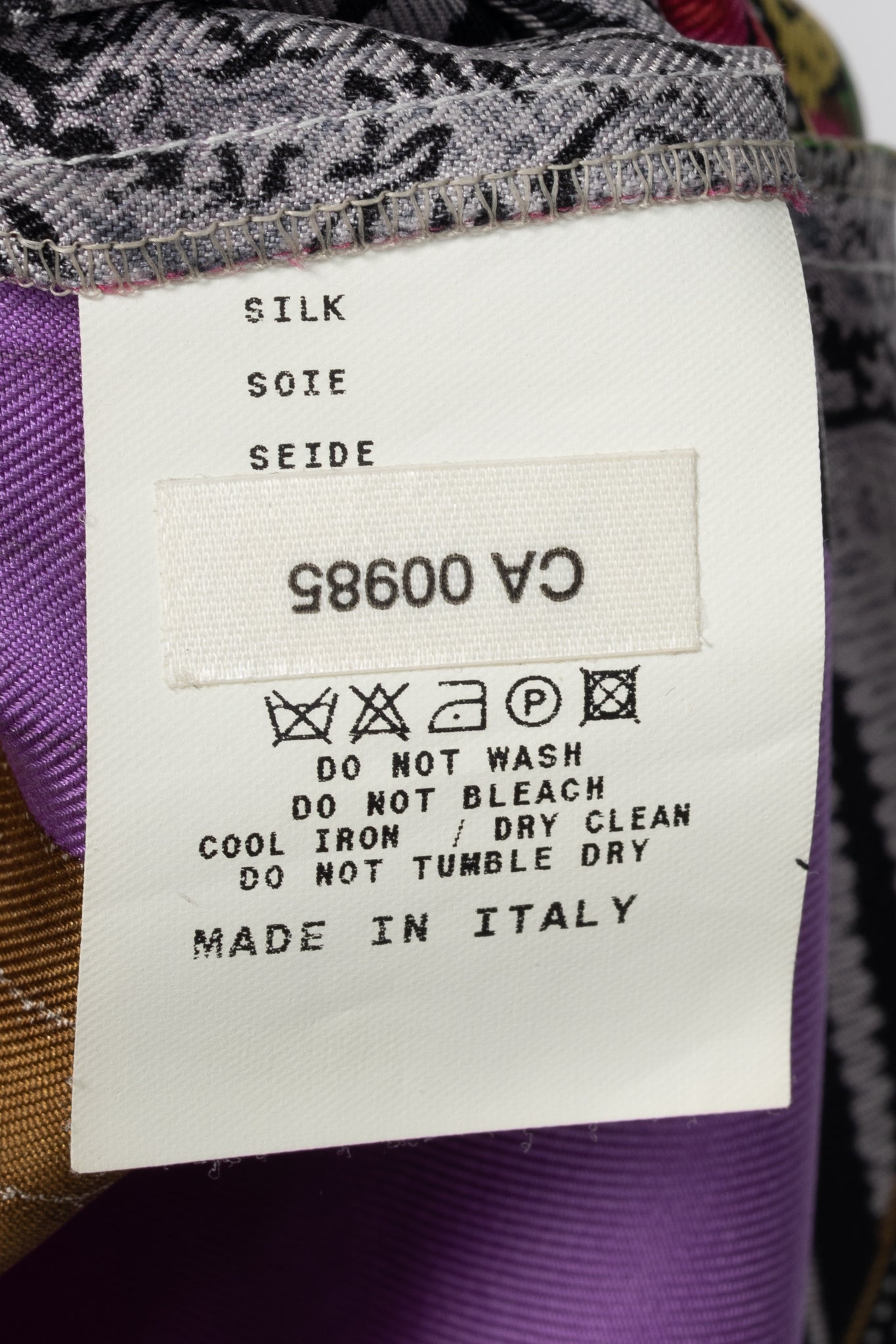 Etro Purple-Multi Paisley & Floral Silk-Satin Tank