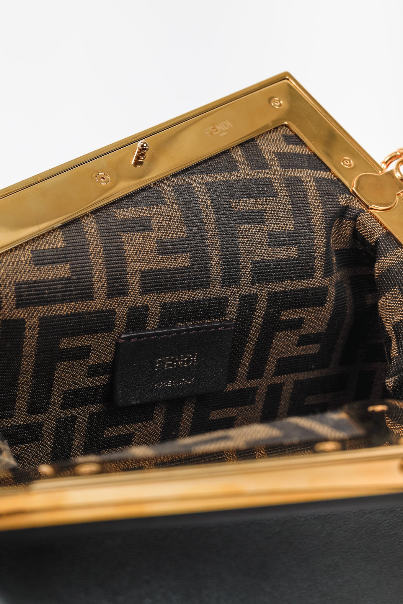 Fendi First Small Black Nappa Leather Bag